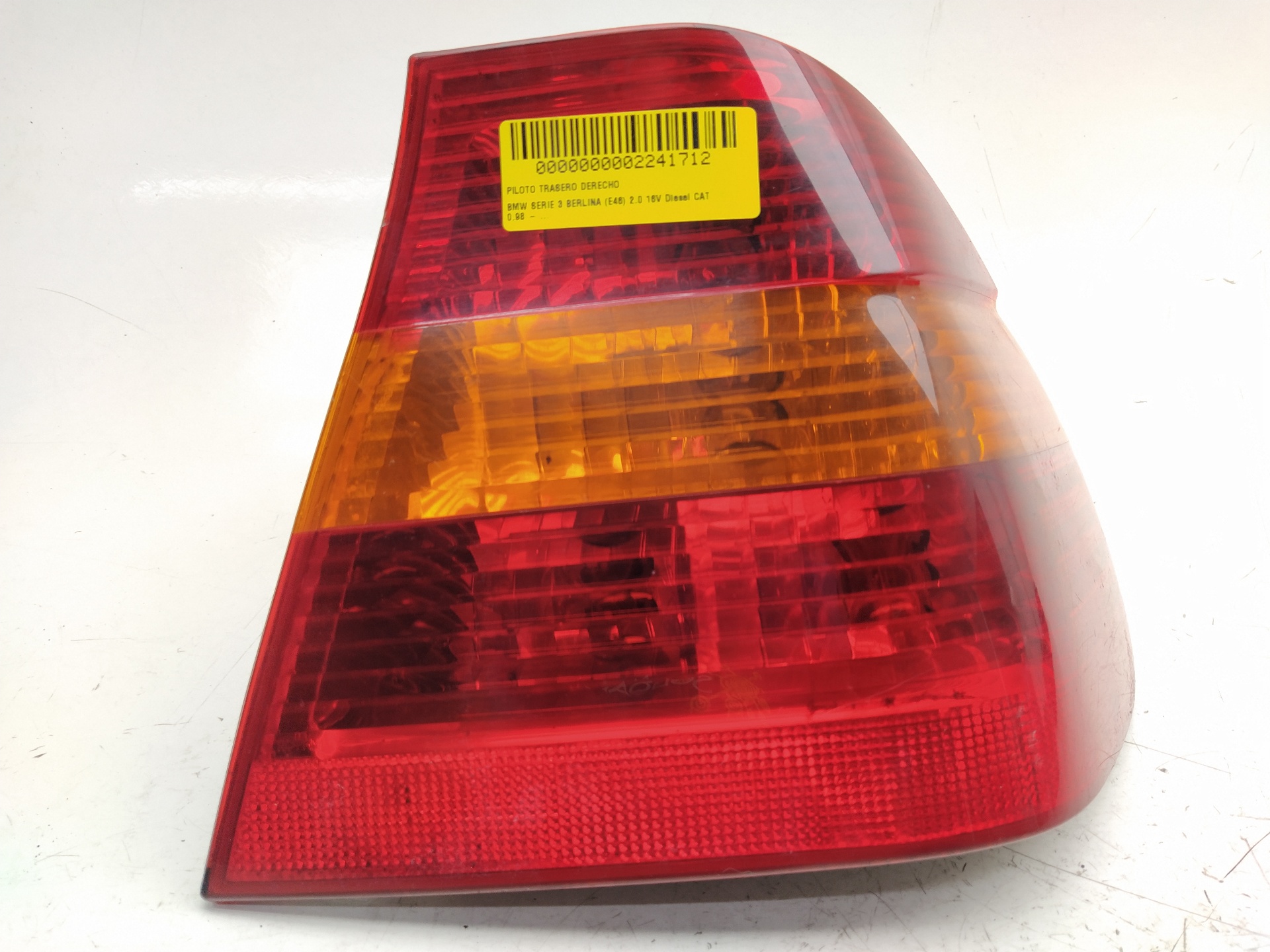 BMW 3 Series E46 (1997-2006) Rear Right Taillight Lamp 388022R1 18656669