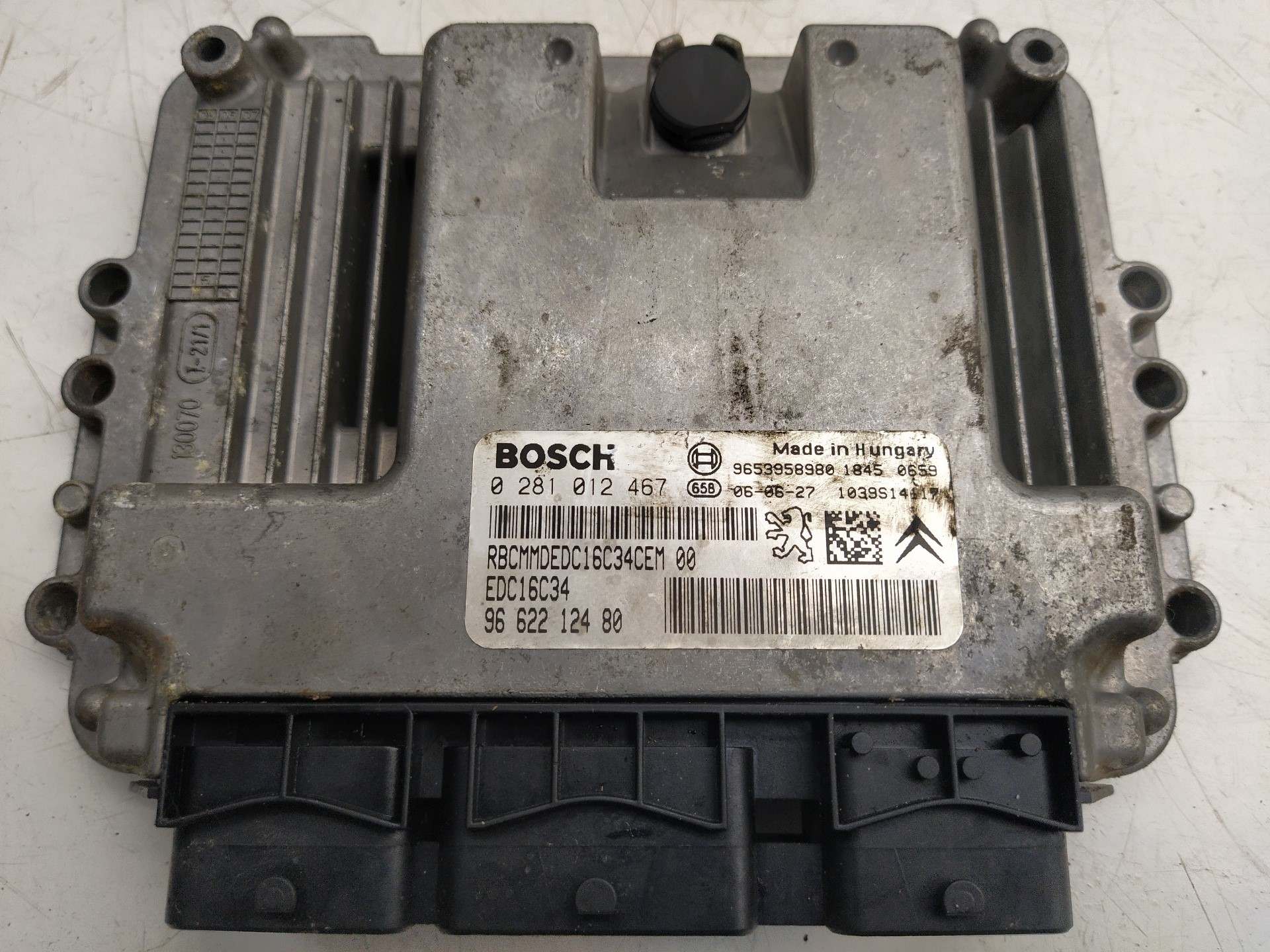 DODGE 207 1 generation (2006-2009) Motorkontrollenhet ECU 0281012467, 9662212480 23721697