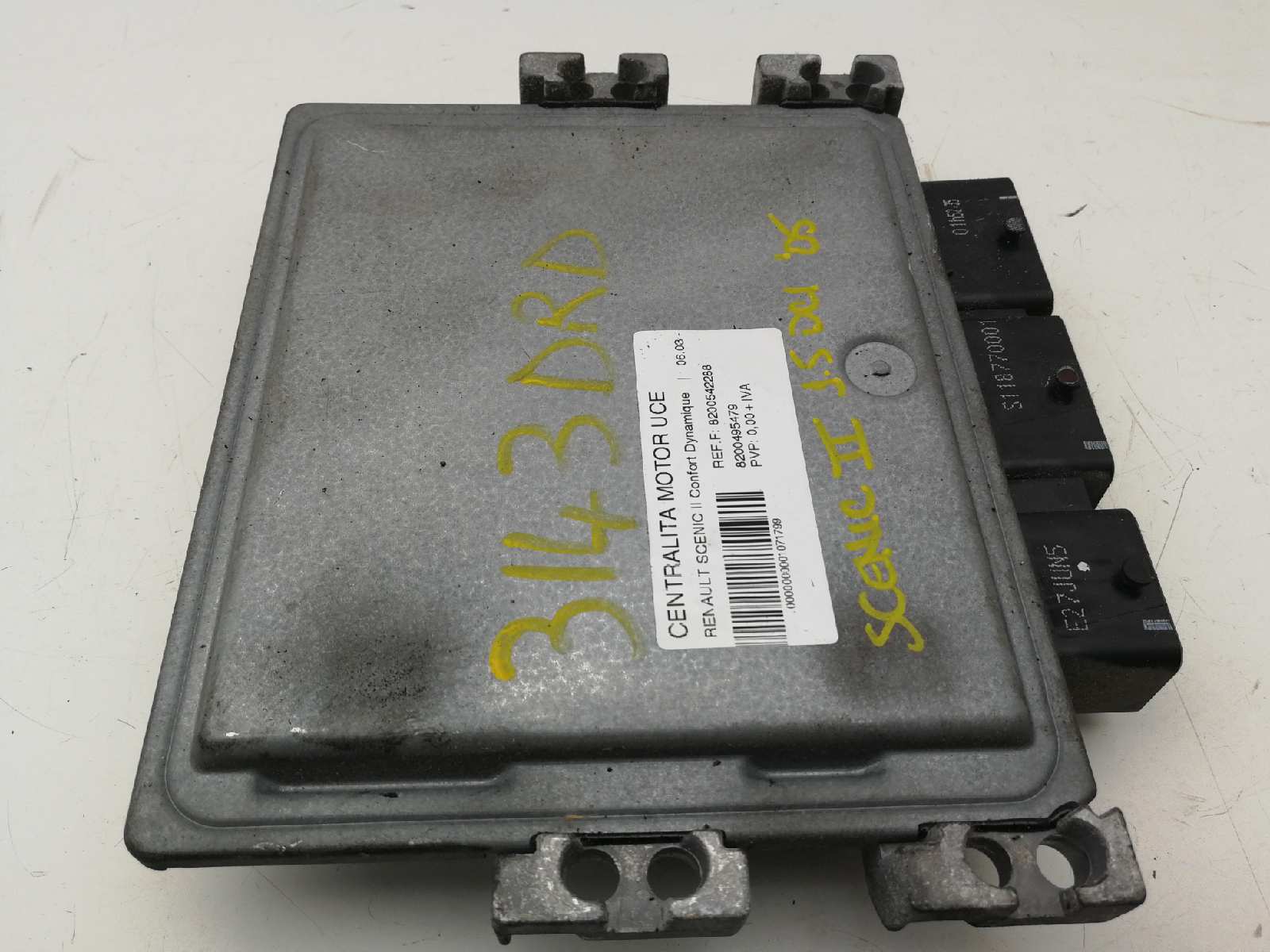 DODGE Scenic 2 generation (2003-2010) Engine Control Unit ECU 8200542288,8200495479,A122326107A 18412671