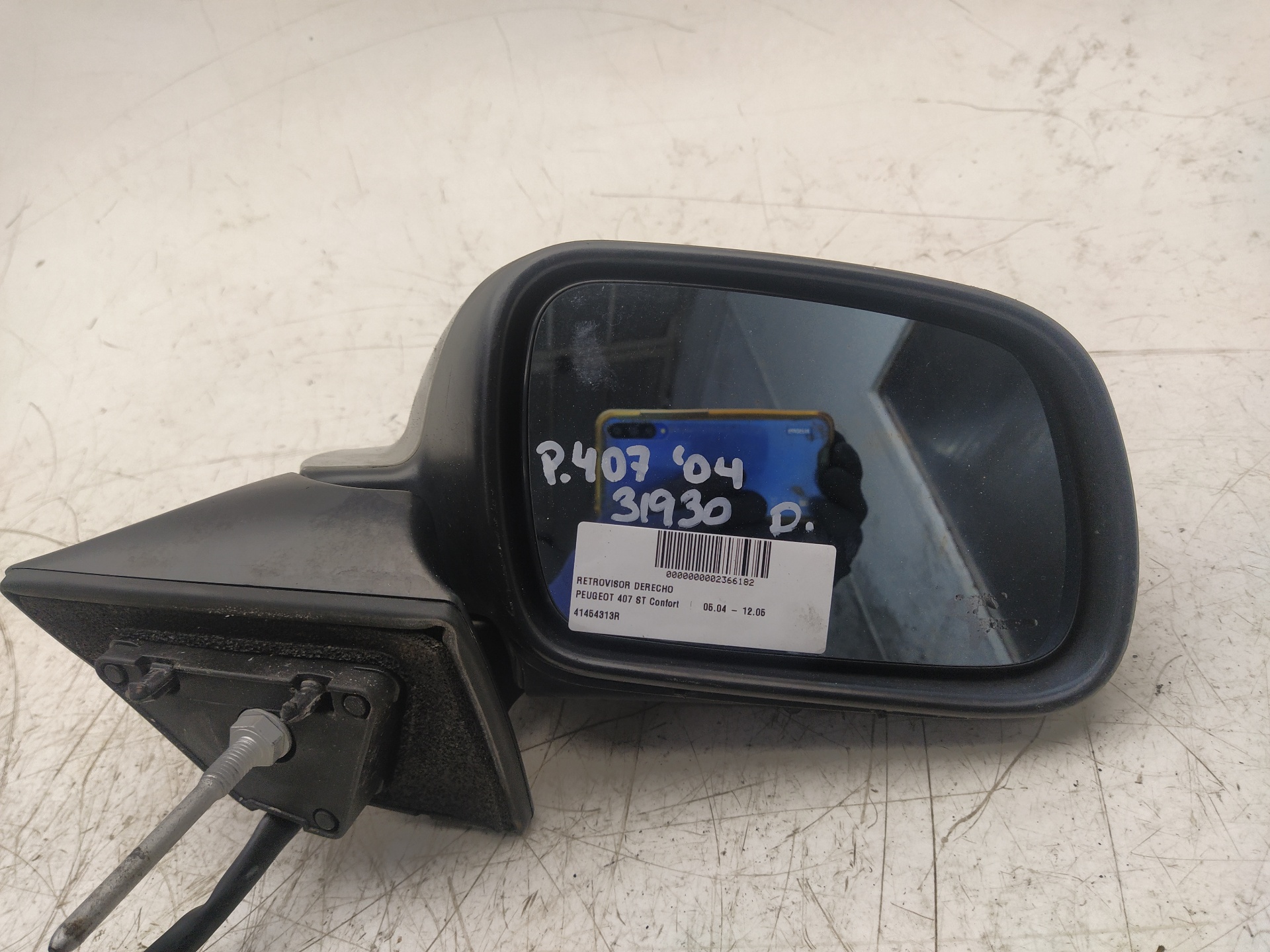PEUGEOT 407 1 generation (2004-2010) Зеркало передней правой двери 41454313R 23721679