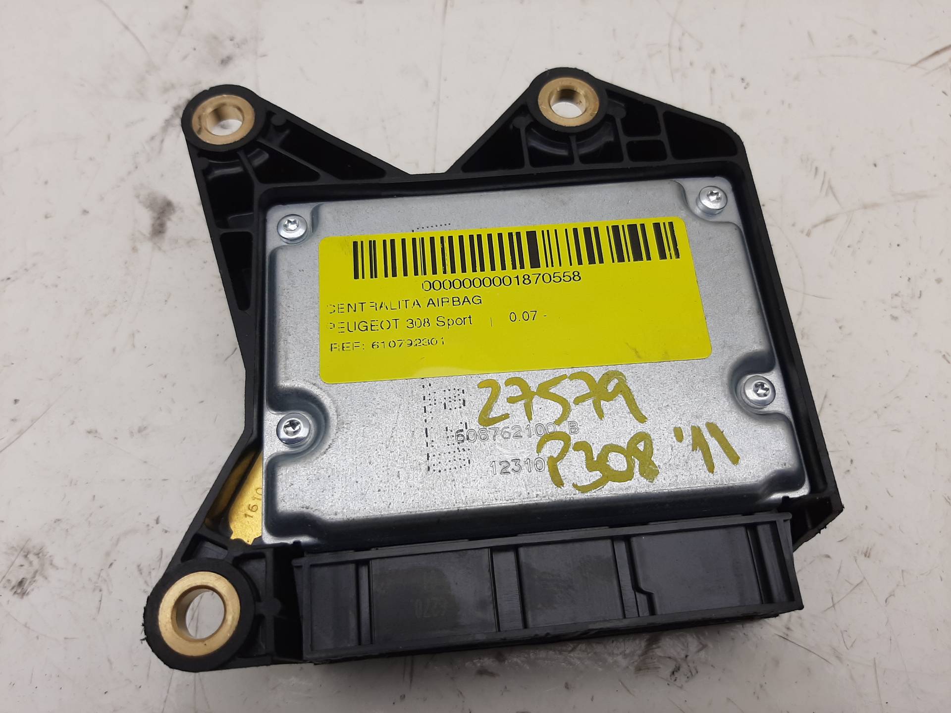 PEUGEOT 308 T7 (2007-2015) Unitate de control SRS 610792301, 608762100B 18548929