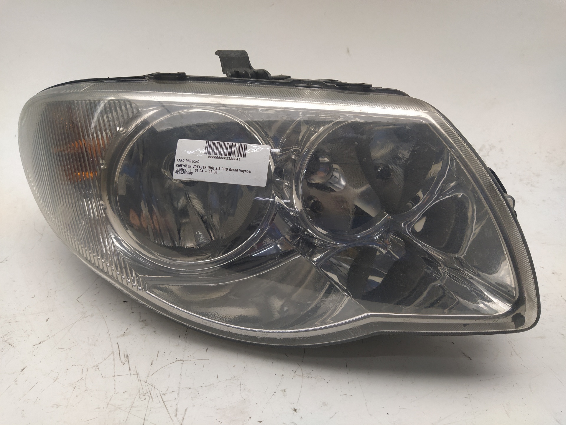 CHRYSLER Sebring 2 generation (2001-2007) Front Right Headlight 6240200000 22653105