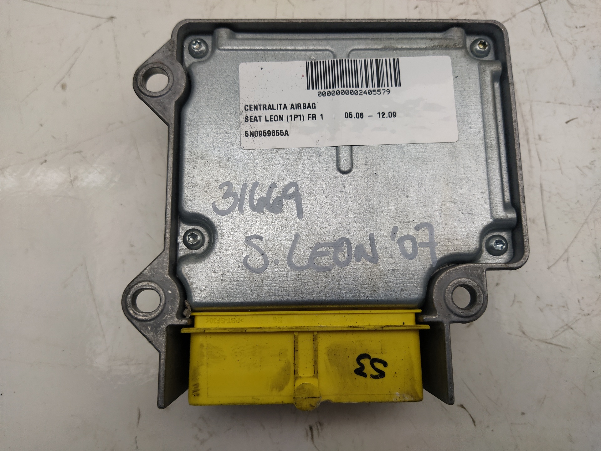 SEAT Leon 2 generation (2005-2012) SRS Control Unit 5N0959655A 25175155