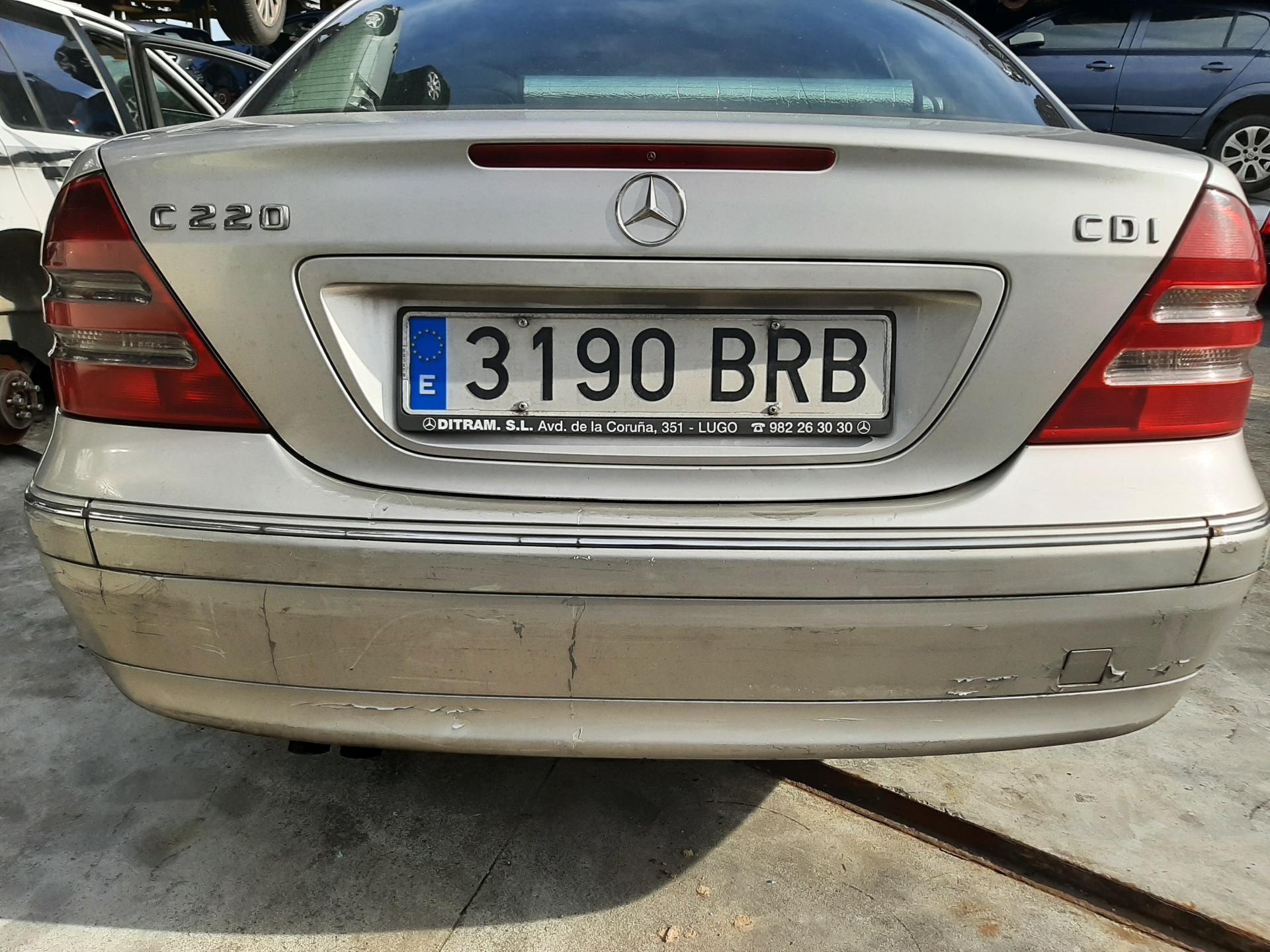 MERCEDES-BENZ C-Class W203/S203/CL203 (2000-2008) Бампер задний 2038850825 21471402