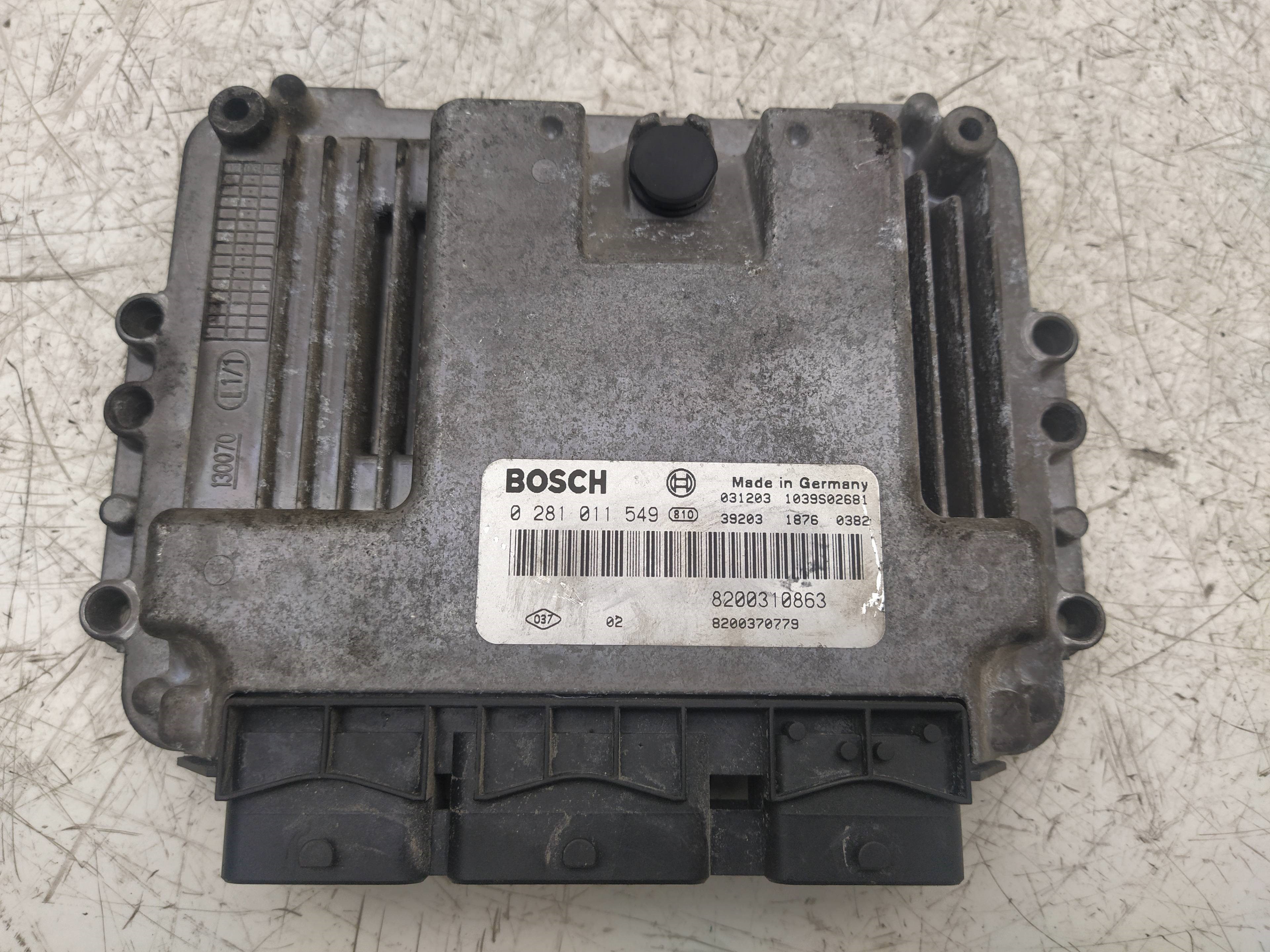 RENAULT Megane 2 generation (2002-2012) Engine Control Unit ECU 0281011549, 8200310863 18594060