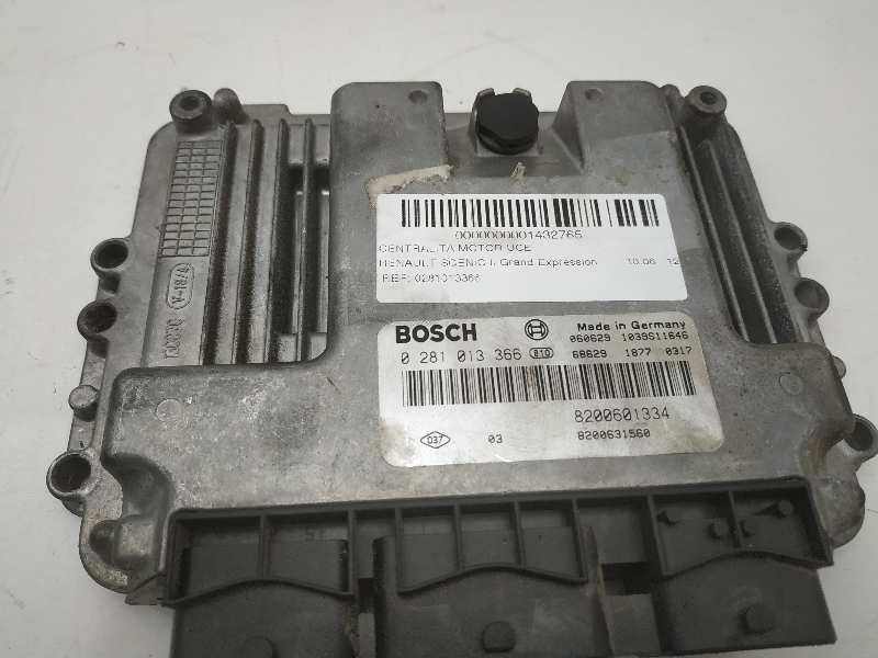 DODGE Scenic 2 generation (2003-2010) Engine Control Unit ECU 0281013366, 8200601334, 1039S11646 18468275