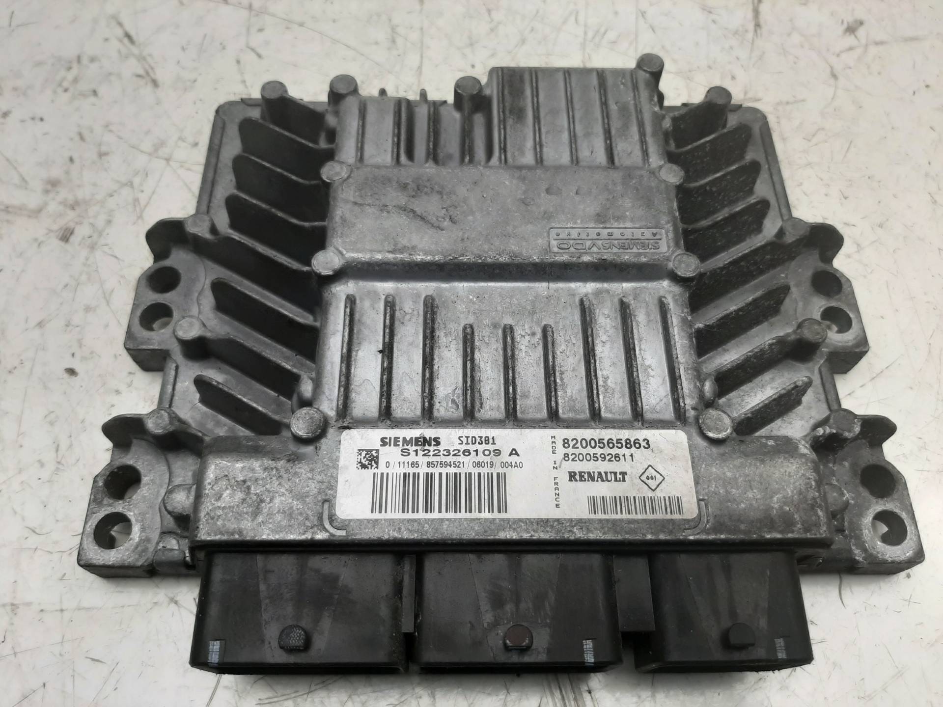 RENAULT Megane 2 generation (2002-2012) Motora vadības bloks 8200565863, 8200592611, S122326109A 18577831