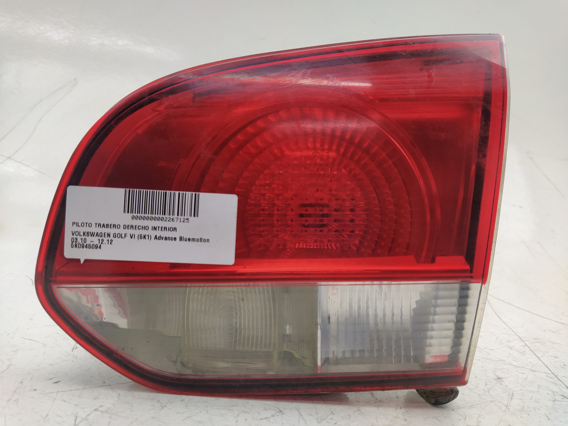 CHEVROLET Golf 6 generation (2008-2015) Rear Right Taillight Lamp 5K0945094,89090940 24021139