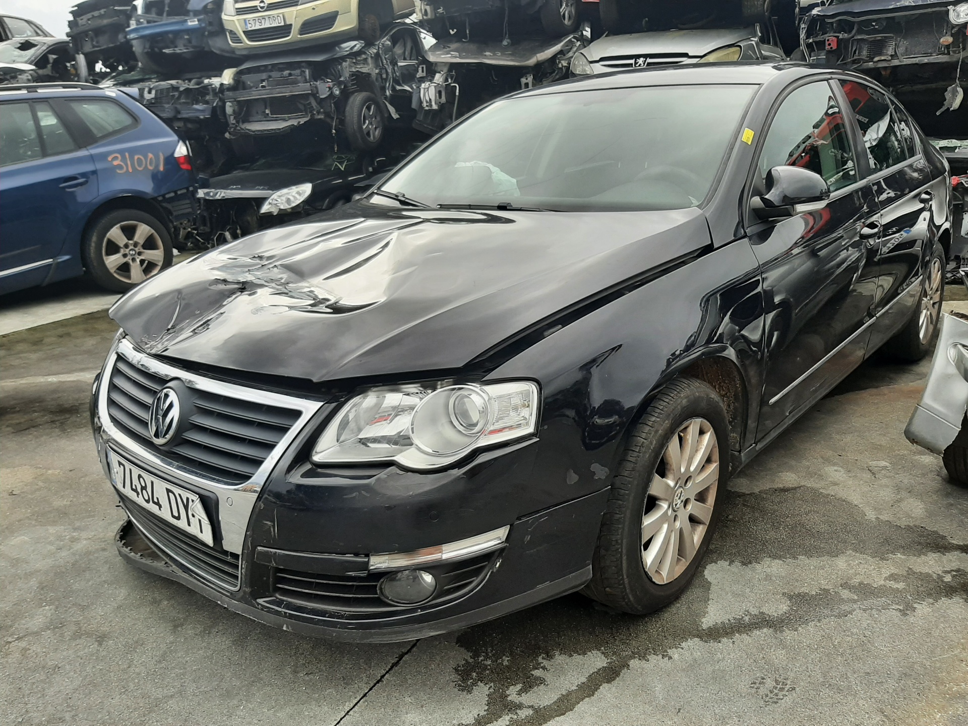 CHEVROLET Passat B6 (2005-2010) Priekinių dešinių durų stiklo pakelėjas 980852111 24024453