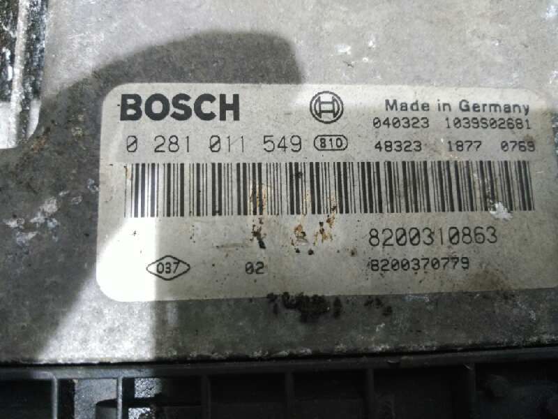 RENAULT Megane 3 generation (2008-2020) Engine Control Unit ECU 0281011549, 8200310863, 8200370779 18437936