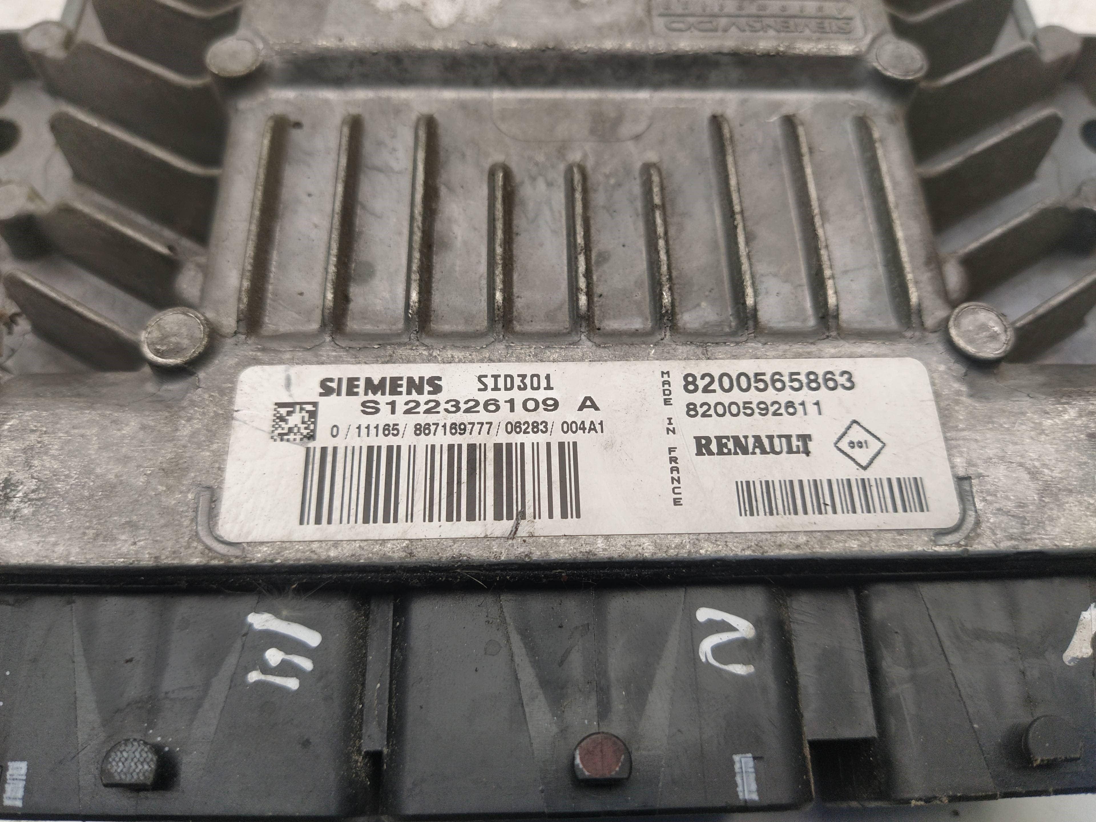 DODGE Scenic 2 generation (2003-2010) Engine Control Unit ECU 8200565863,S122326109A 18624978