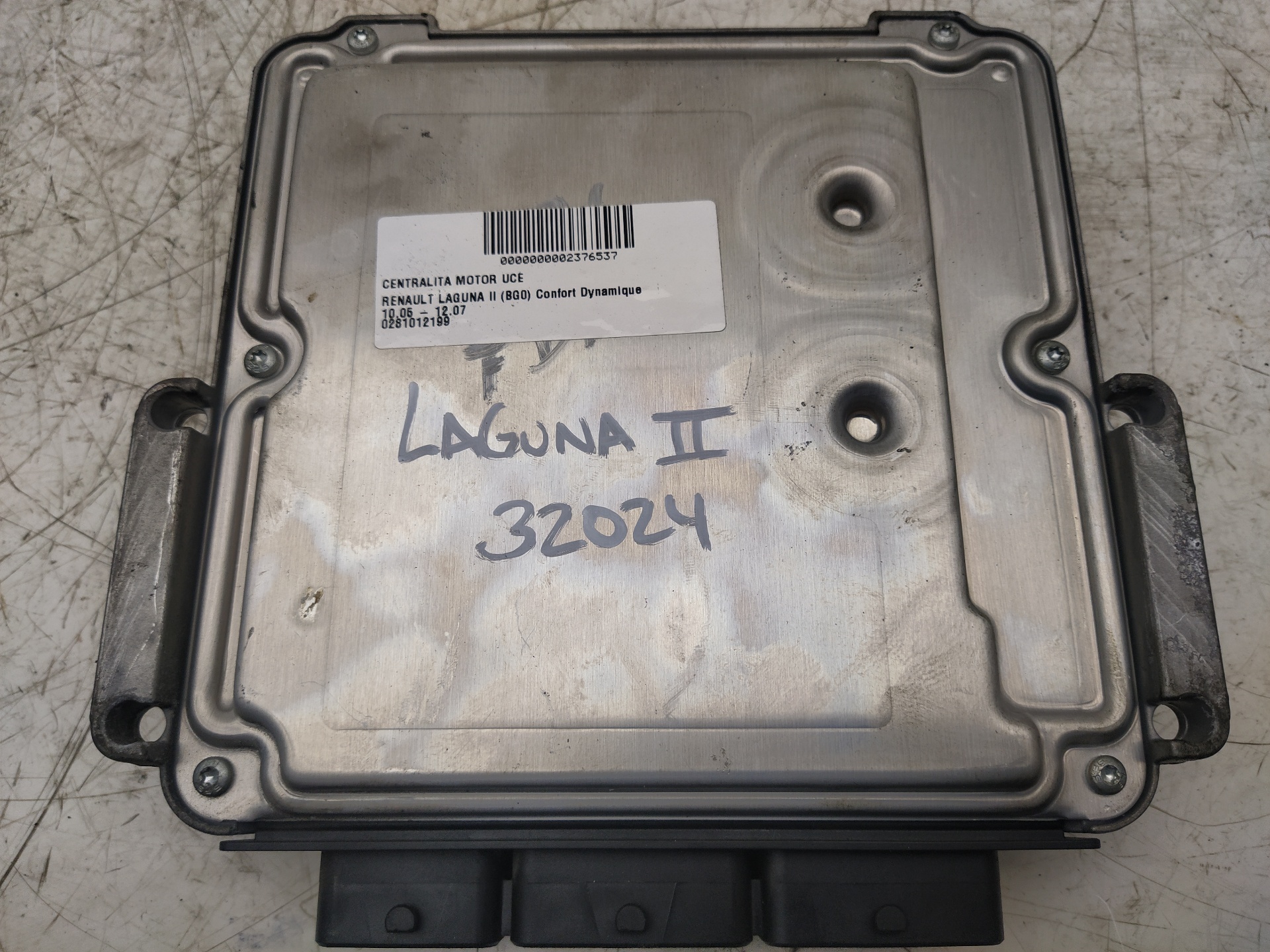 RENAULT Laguna 2 generation (2001-2007) Engine Control Unit ECU 0281012199, 8200520036 24603786