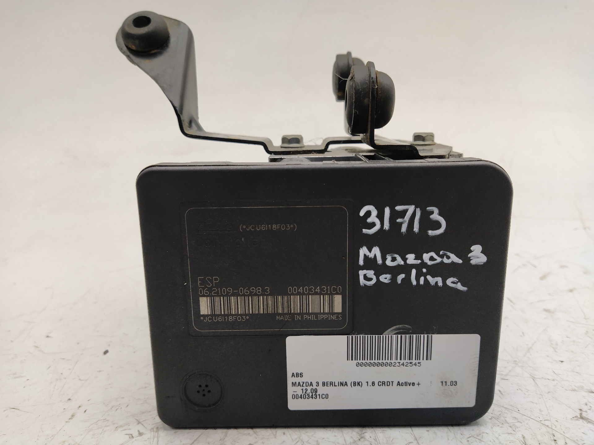 MAZDA 3 BK (2003-2009) ABS blokas 00403431C0,6N612C405AA 23685596