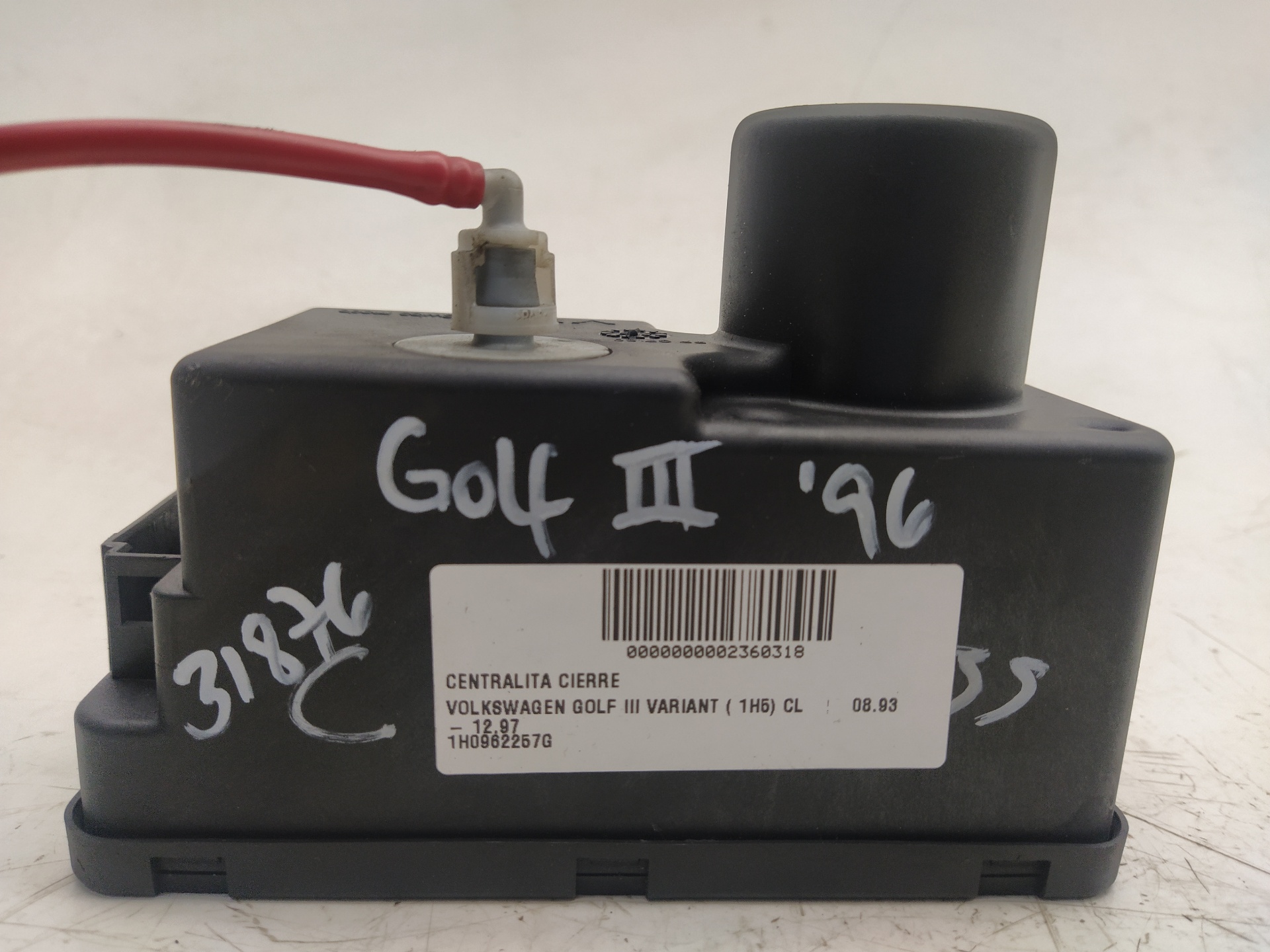 VOLKSWAGEN Golf 3 generation (1991-1998) Kiti valdymo blokai 1H0962257G 23508178