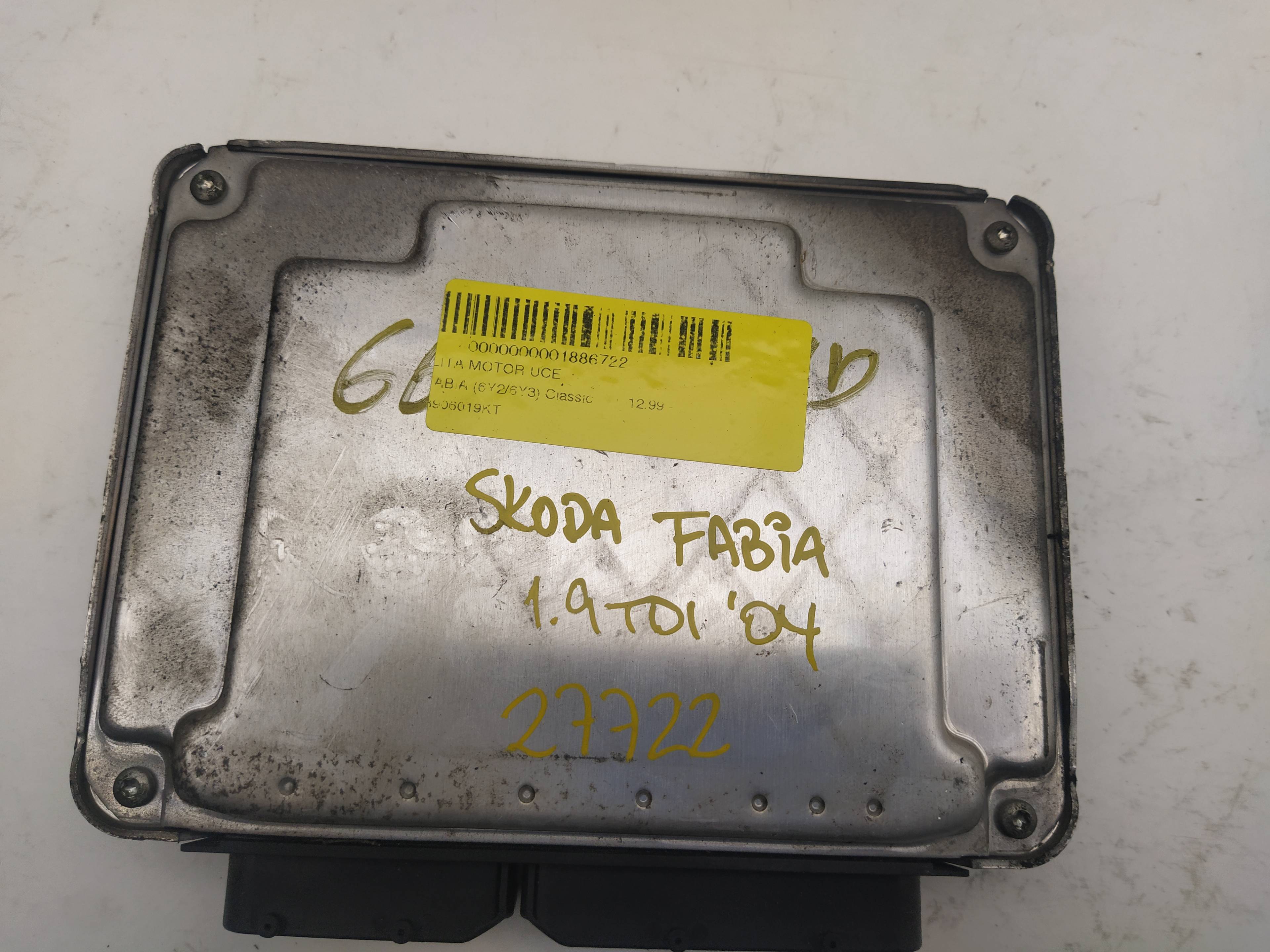 SKODA Fabia 6Y (1999-2007) Engine Control Unit ECU 038906019KT, 0281011219 18552662