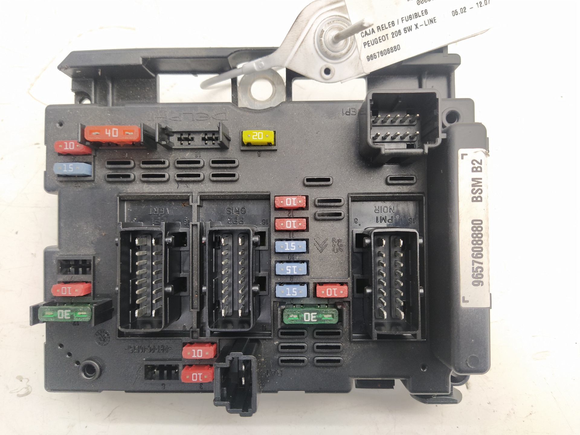 RENAULT 206 1 generation (1998-2009) Fuse Box 9657608880 22561517