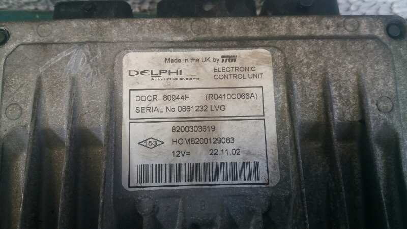 RENAULT Clio 2 generation (1998-2013) Engine Control Unit ECU 8200303619 18409144