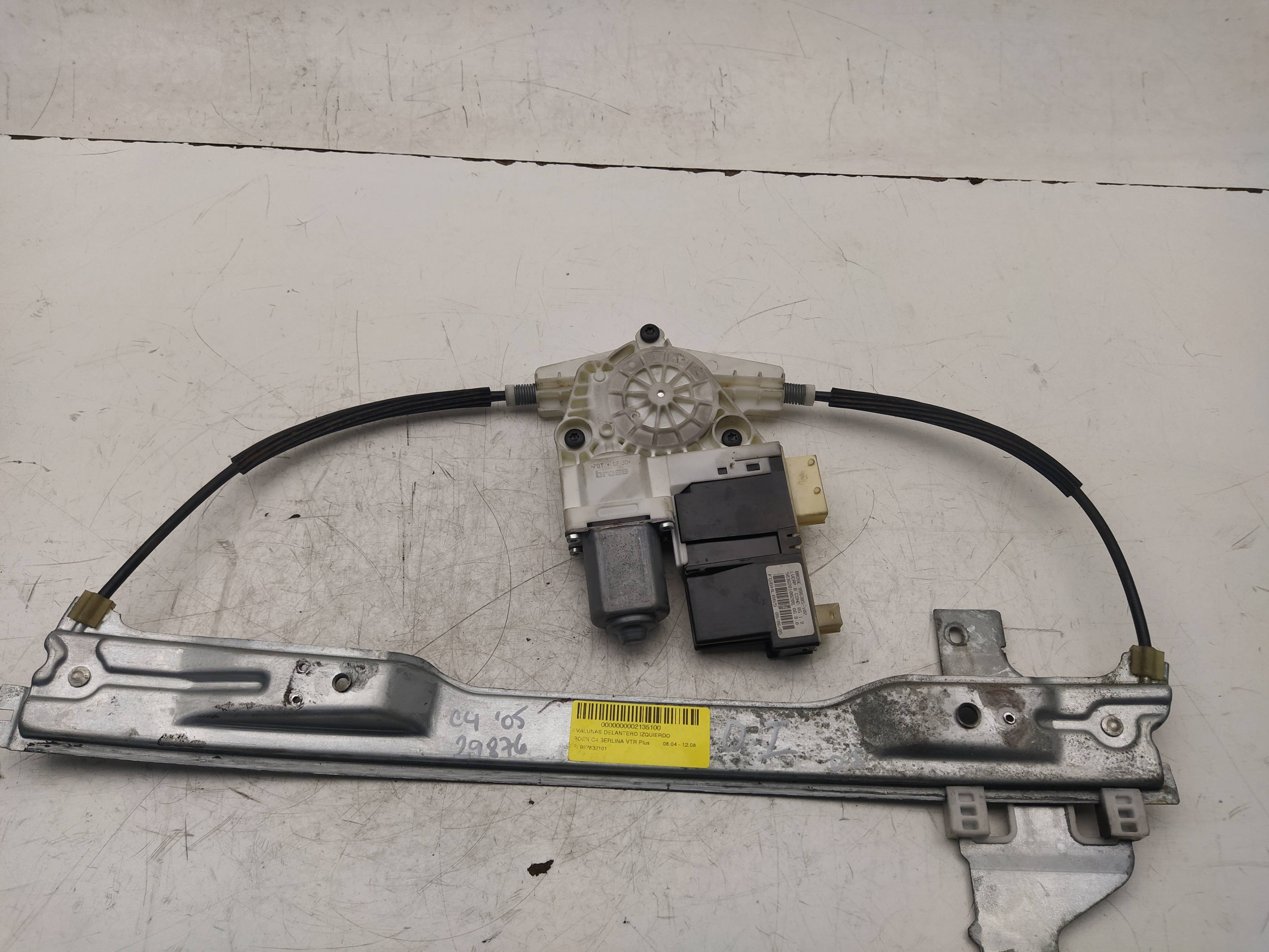 CITROËN C4 1 generation (2004-2011) Front Left Door Window Regulator 997832101 18613229