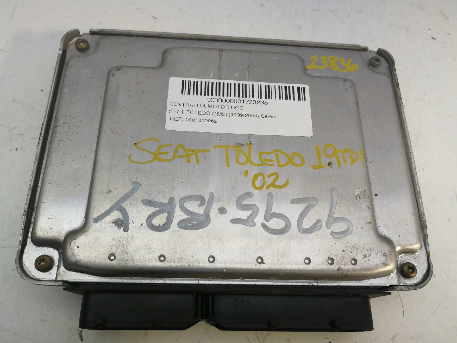 SEAT Toledo 2 generation (1999-2006) Блок управления двигателем 0281010062, 038906012AT, 28SA4252 18521209