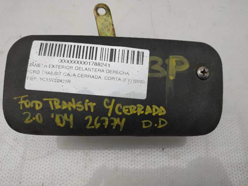 FORD Transit 3 generation (2000-2013) Front Right Door Exterior Handle YC15V22401R 18535747