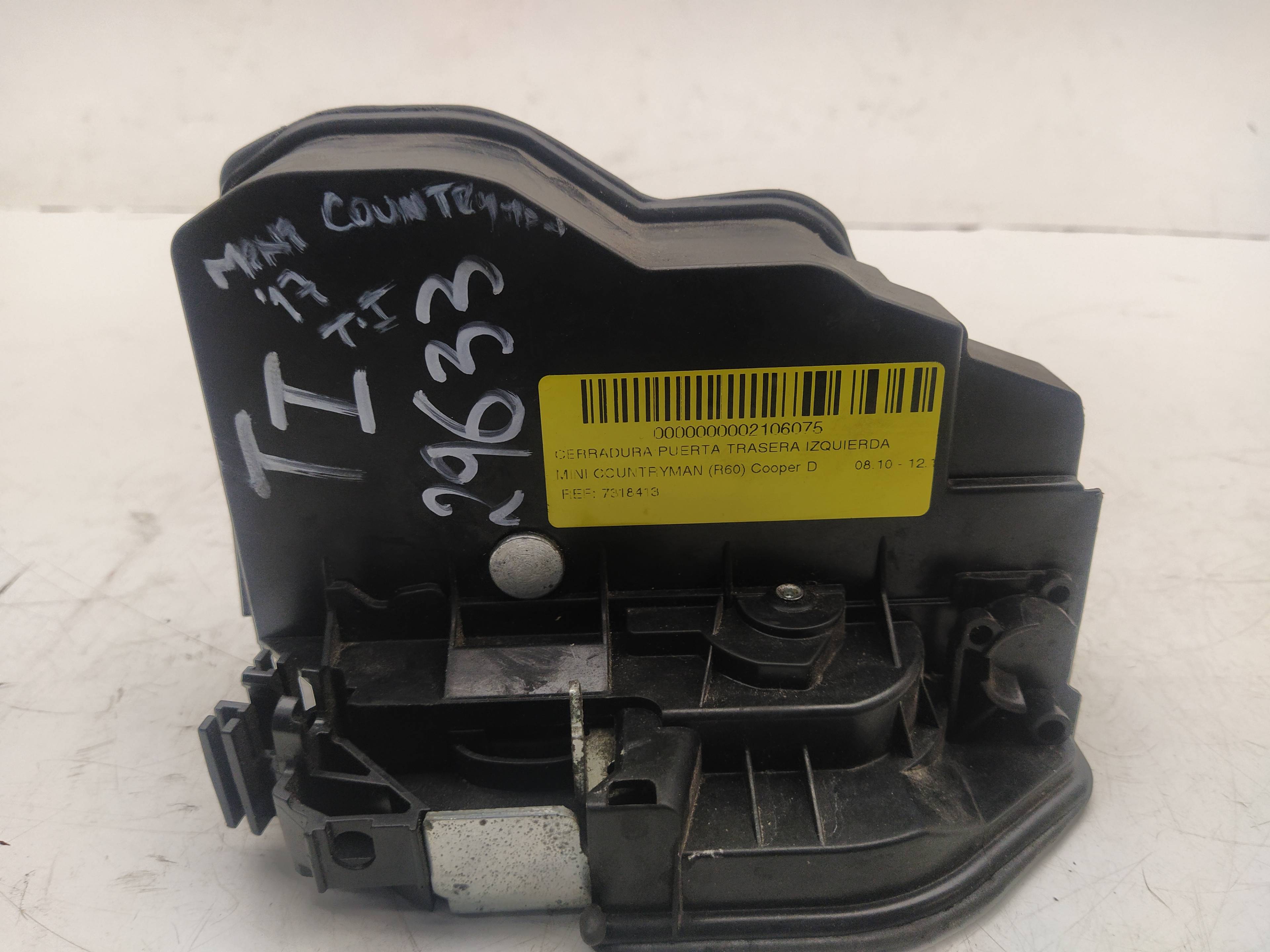 MINI Cooper R56 (2006-2015) Galinių kairių durų spyna 7318413 18603262