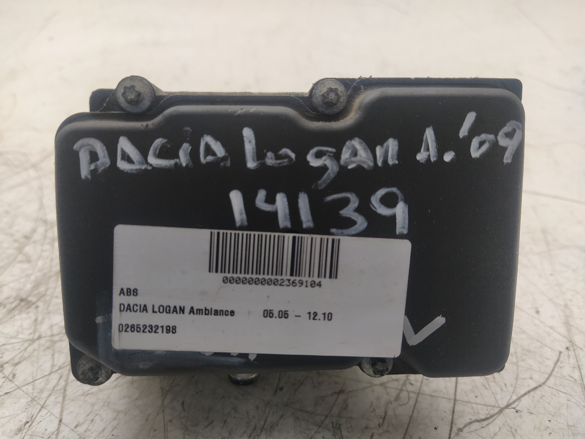 DACIA Logan 1 generation (2004-2012) Αντλία ABS 0265232198, 8200756096 23721866