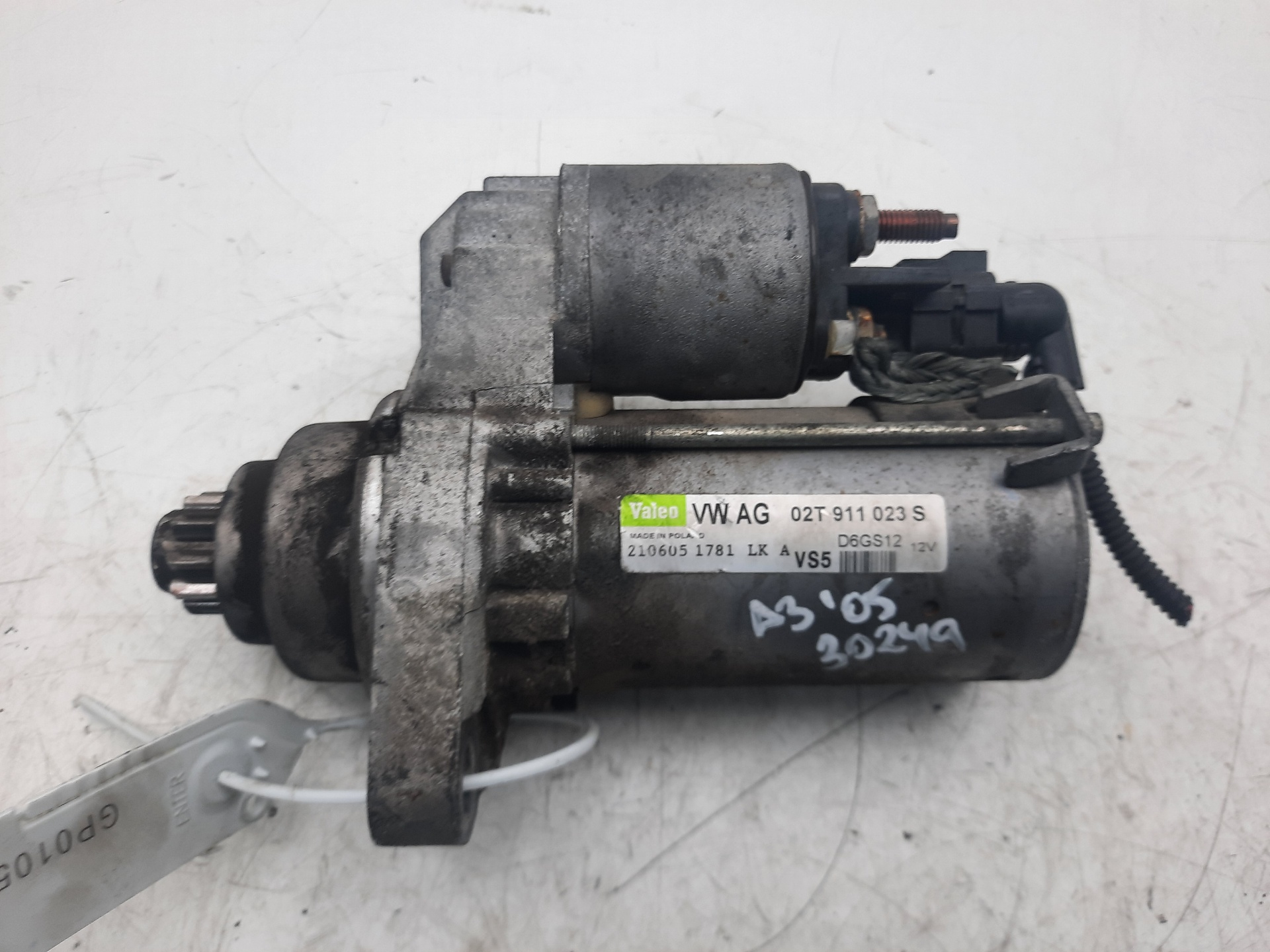 AUDI A2 8Z (1999-2005) Starter Motor 02T911023S 18629409