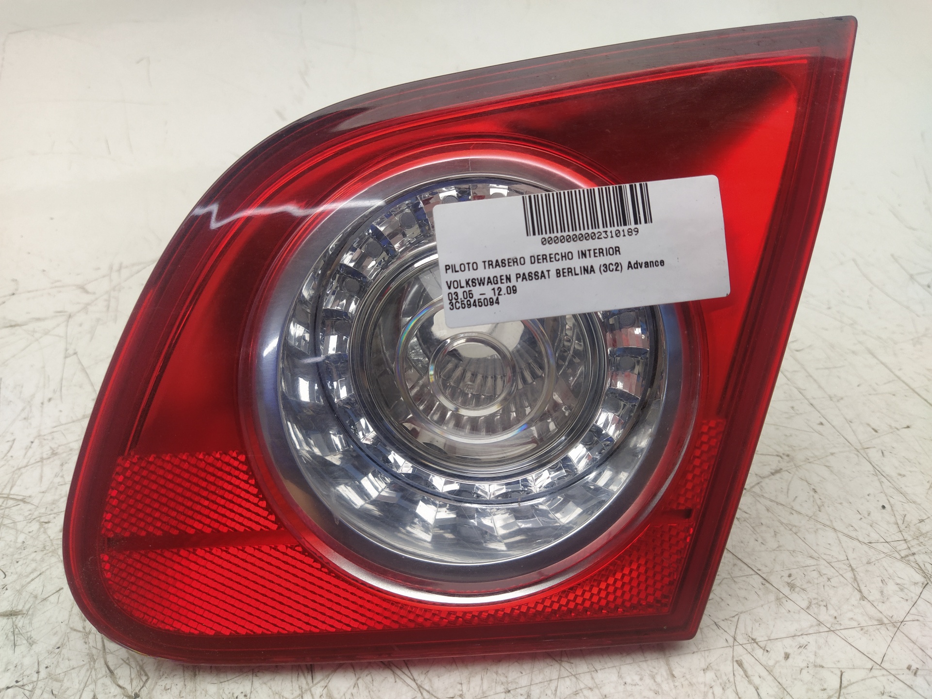 CHEVROLET Passat B6 (2005-2010) Rear Right Taillight Lamp 3C5945094 24024539