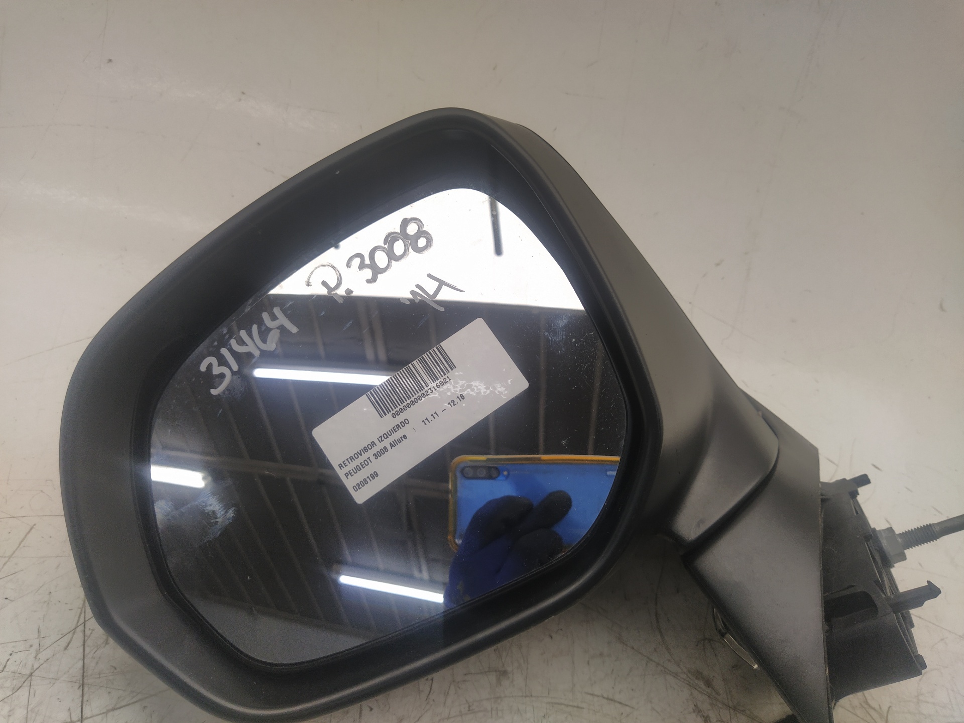 PEUGEOT 3008 1 generation (2010-2016) Зеркало передней левой двери 0208199 25608768