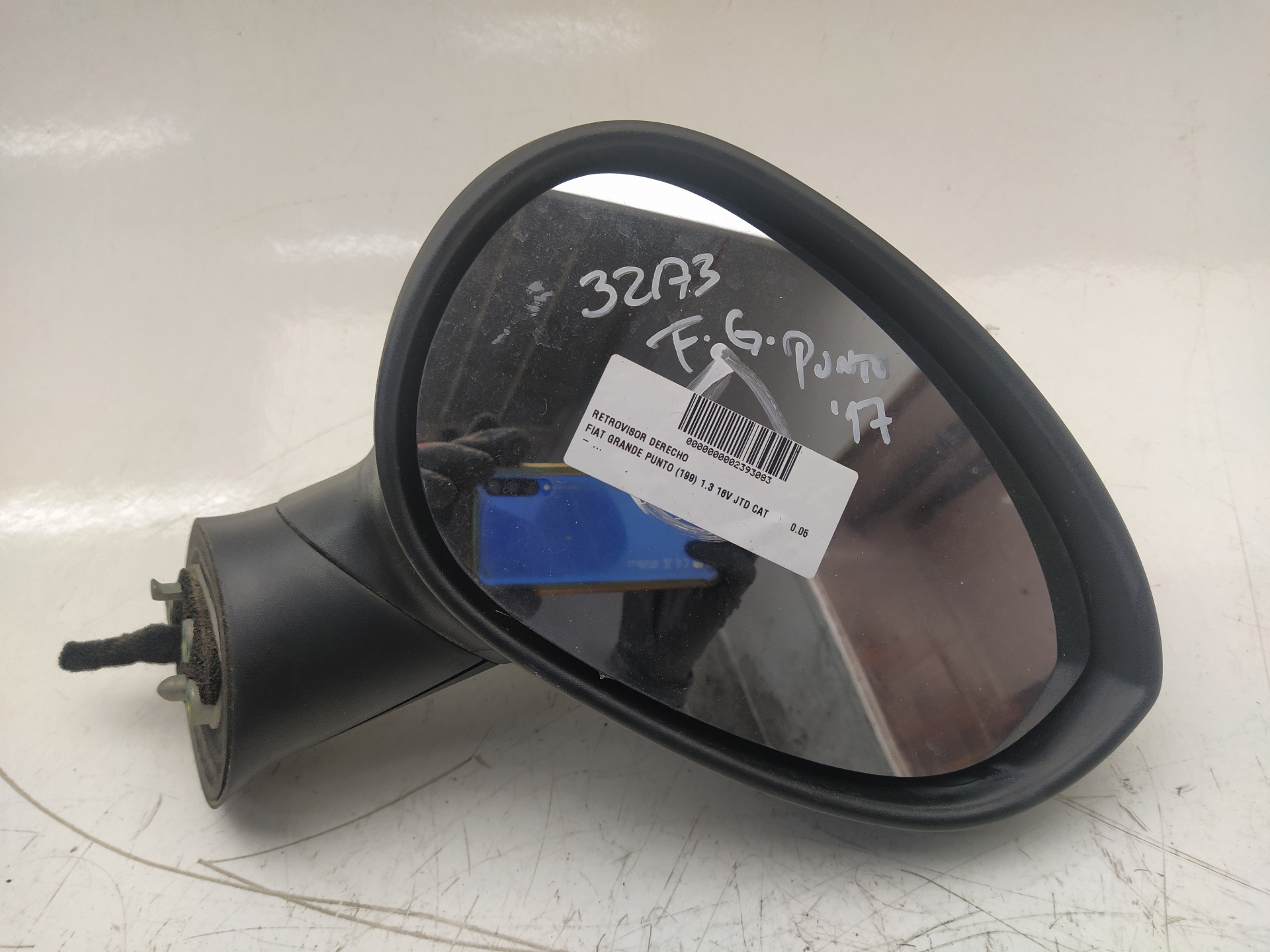 FIAT Grande Punto 1 generation (2006-2008) Right Side Wing Mirror 24838492