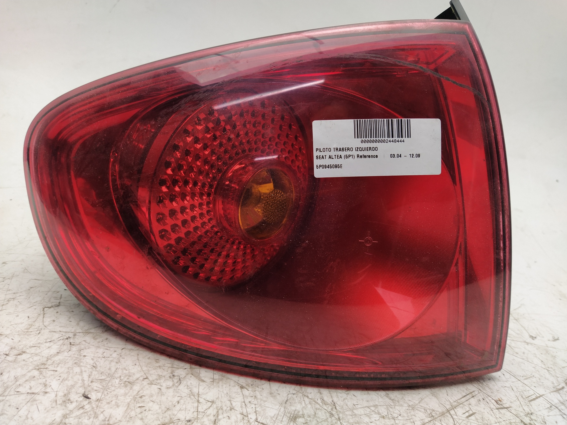 SEAT Toledo 3 generation (2004-2010) Rear Left Taillight 5P0945095E 26409670