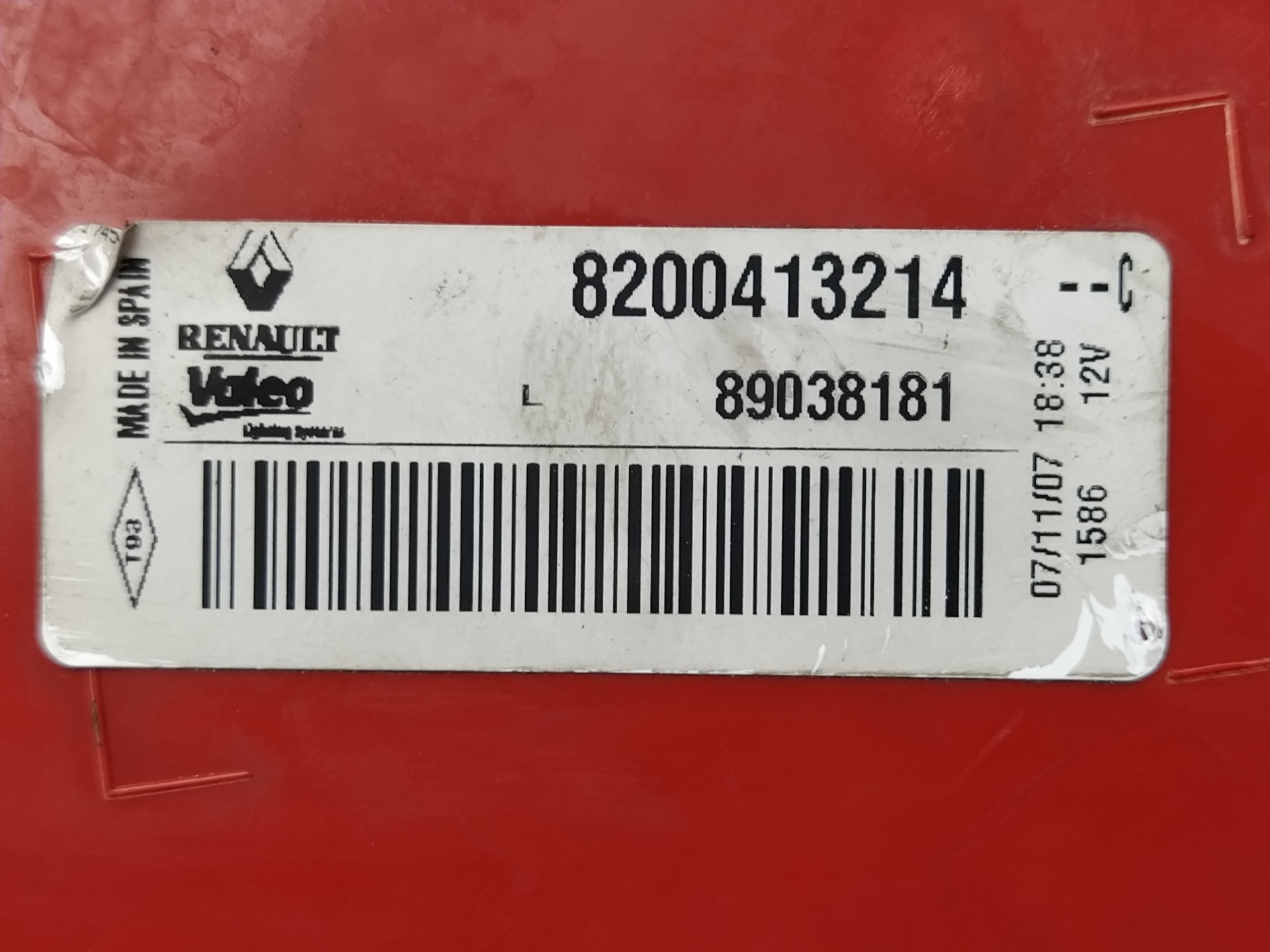 RENAULT Megane 2 generation (2002-2012) Rear Left Taillight 8200413214 24992221