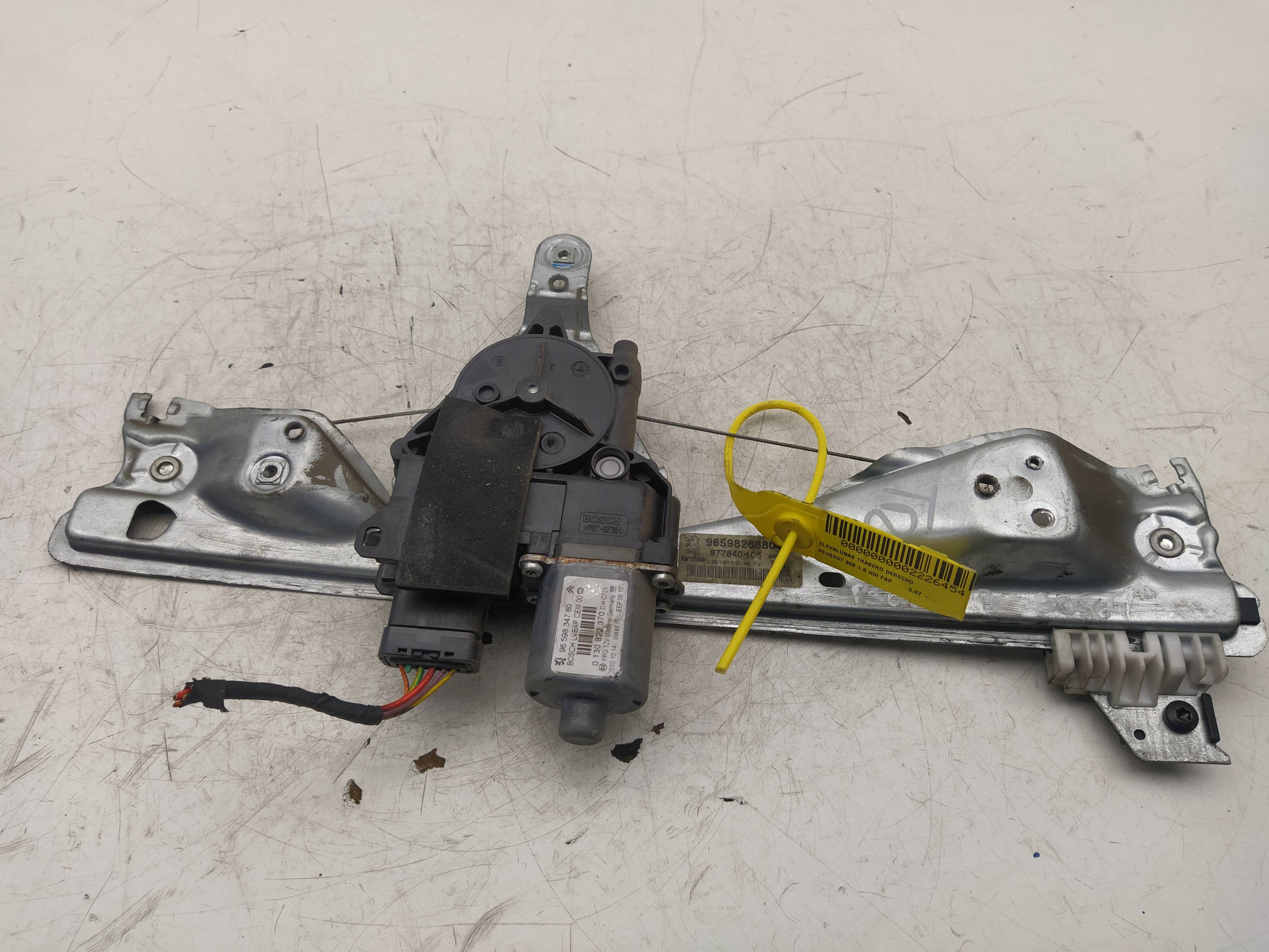 PEUGEOT 308 T7 (2007-2015) Rear Right Door Window Regulator 965982668000 18644141