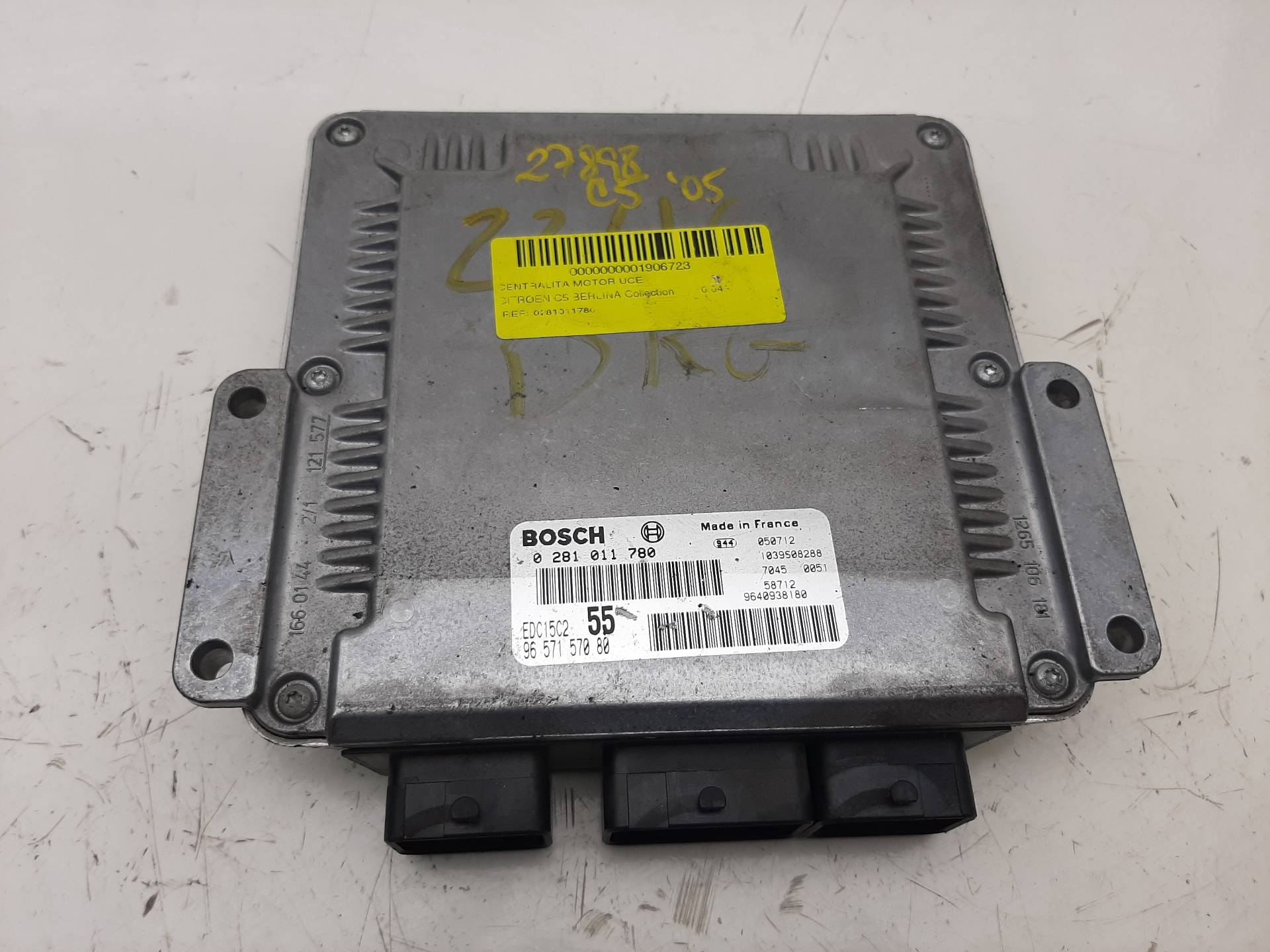 MITSUBISHI C5 1 generation (2001-2008) Variklio kompiuteris 0281011780,9657157080 18556175