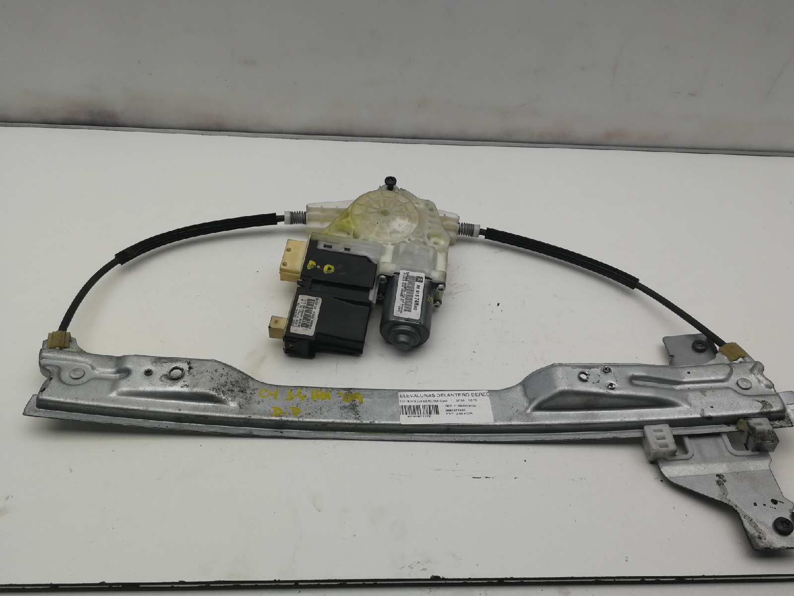 PEUGEOT C4 1 generation (2004-2011) Front Right Door Window Regulator 997019102, 9681574880 18496129