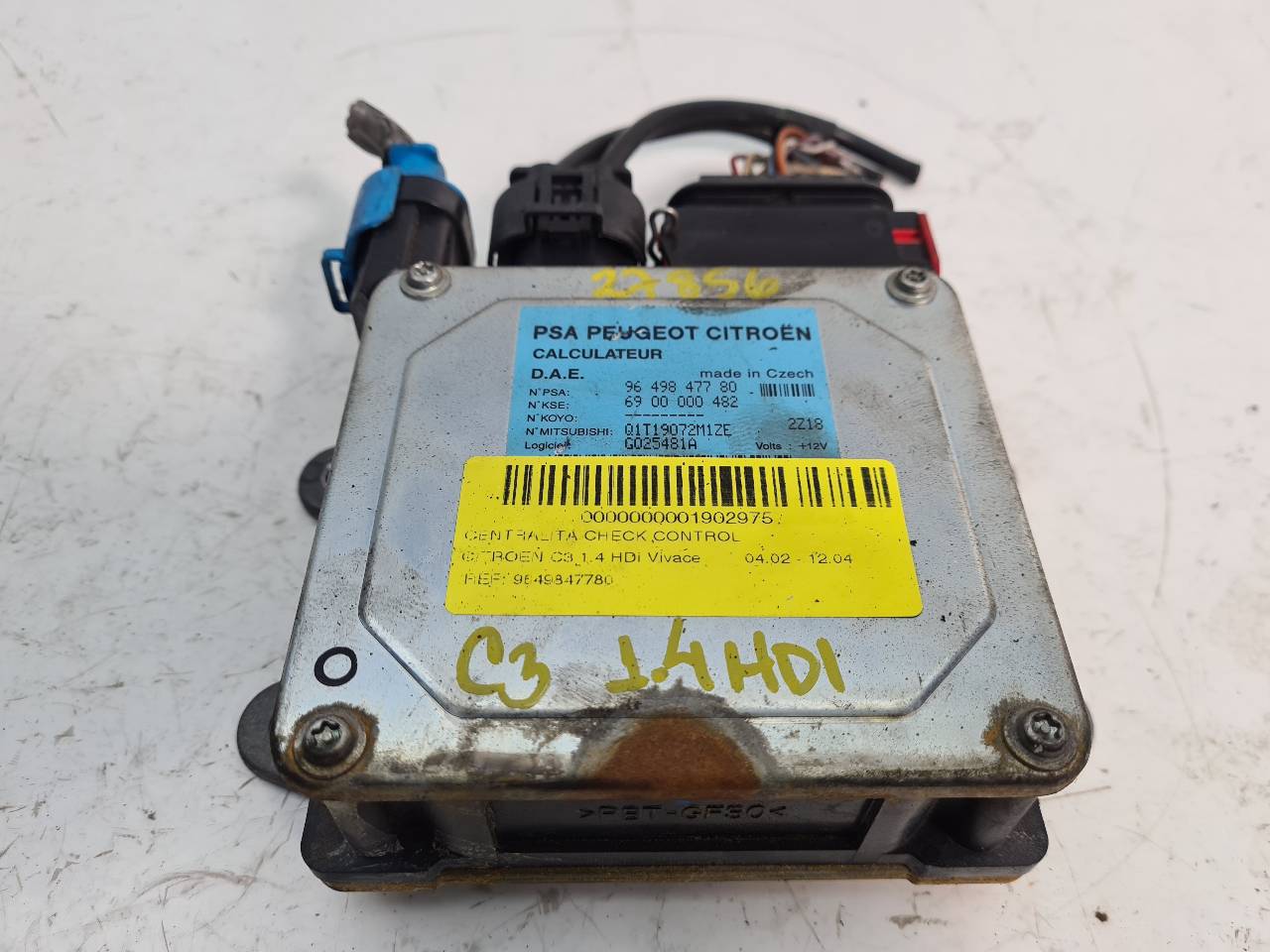 TOYOTA C3 1 generation (2002-2010) Other Control Units 9649847780,Q1T19072M1ZE 18555477