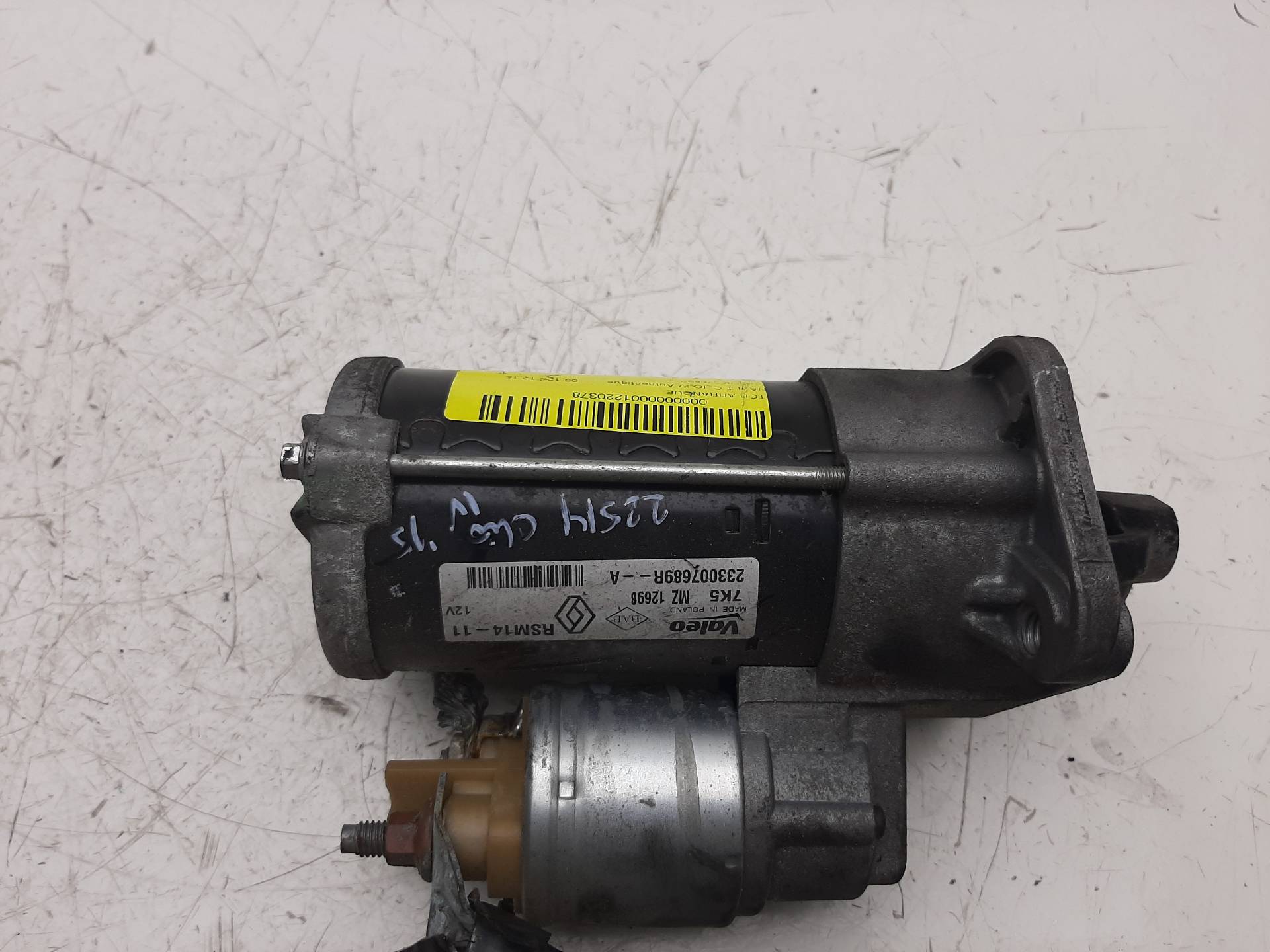 RENAULT Clio 3 generation (2005-2012) Starter Motor 233007689R 18437261