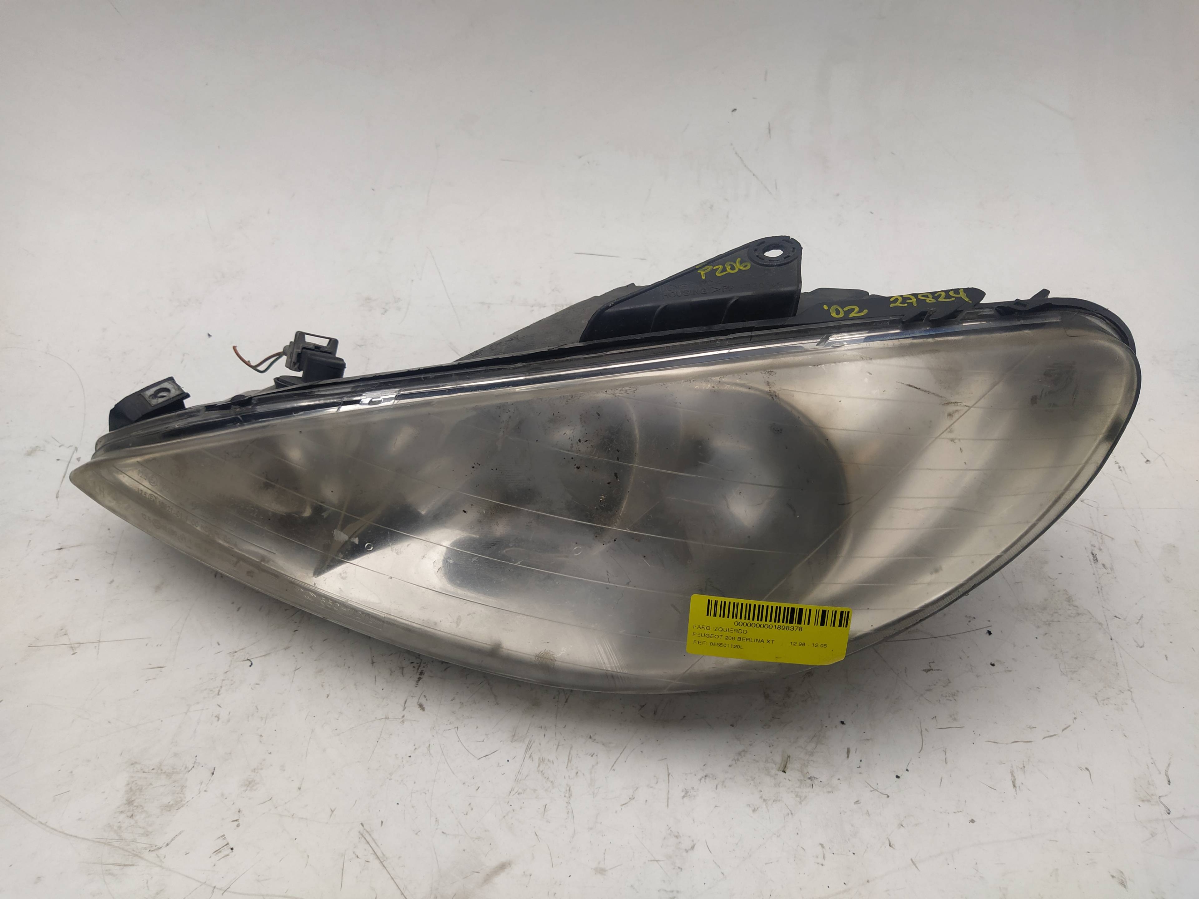 RENAULT 206 1 generation (1998-2009) Front Left Headlight 085501120L 18554683