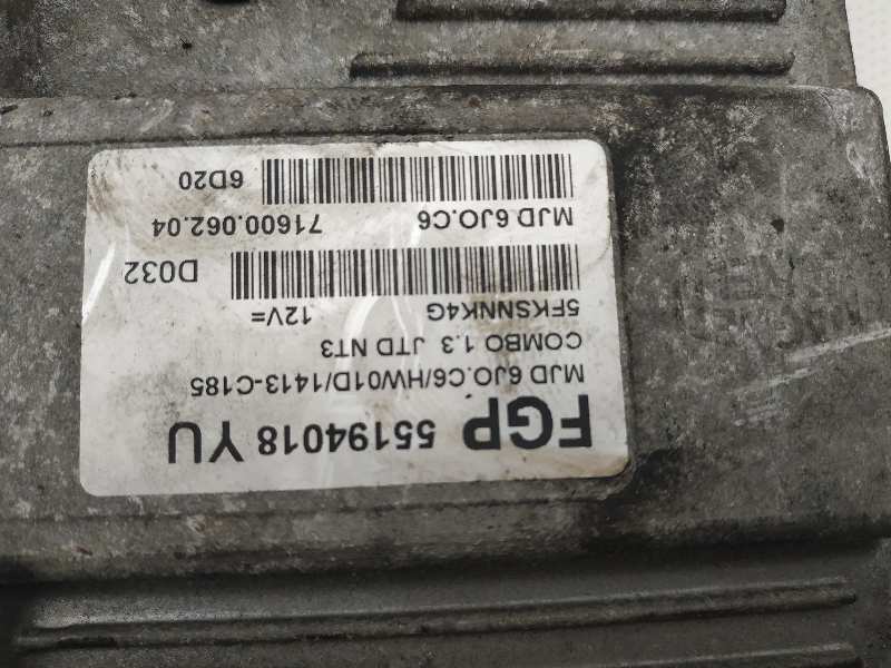 OPEL Combo C (2001-2011) Engine Control Unit ECU 55194018YU, 5FKSNNK4G 18534416