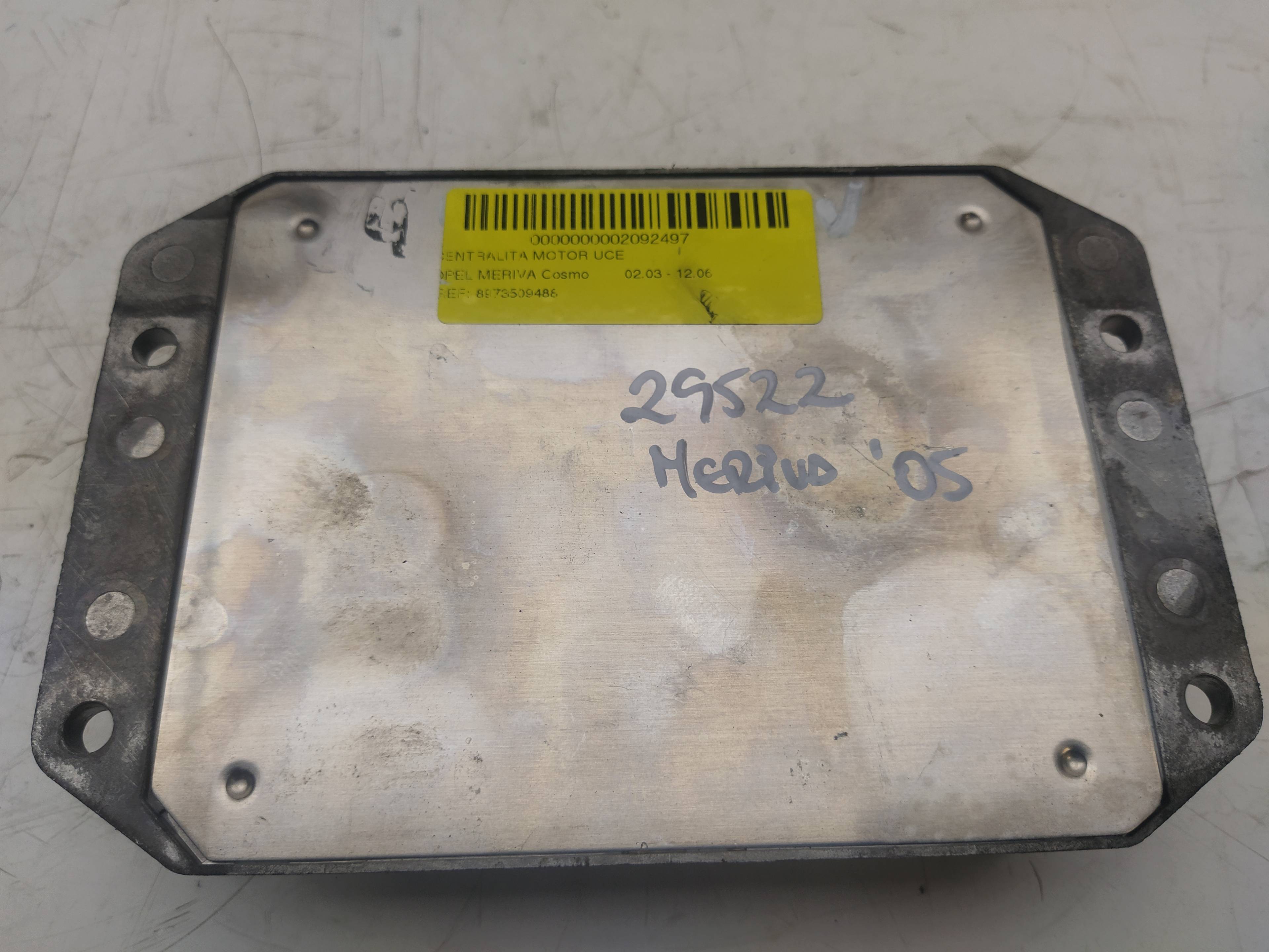 OPEL Meriva 1 generation (2002-2010) Calculateur d'unité de commande du moteur 8973509488, 97350948 18597020