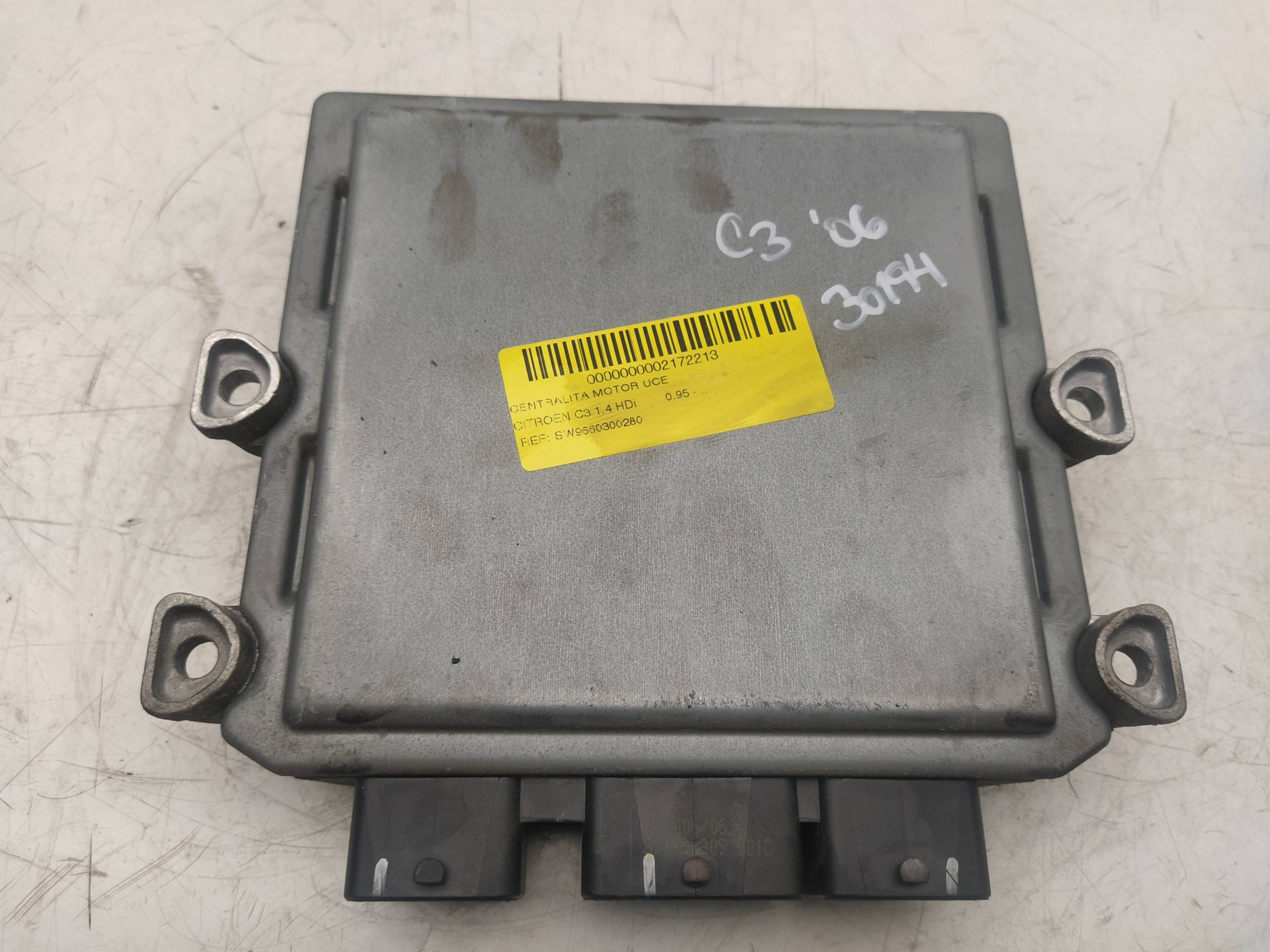 TOYOTA C3 2 generation (2009-2016) Motorkontrollenhet ECU SW9660300280 18628059