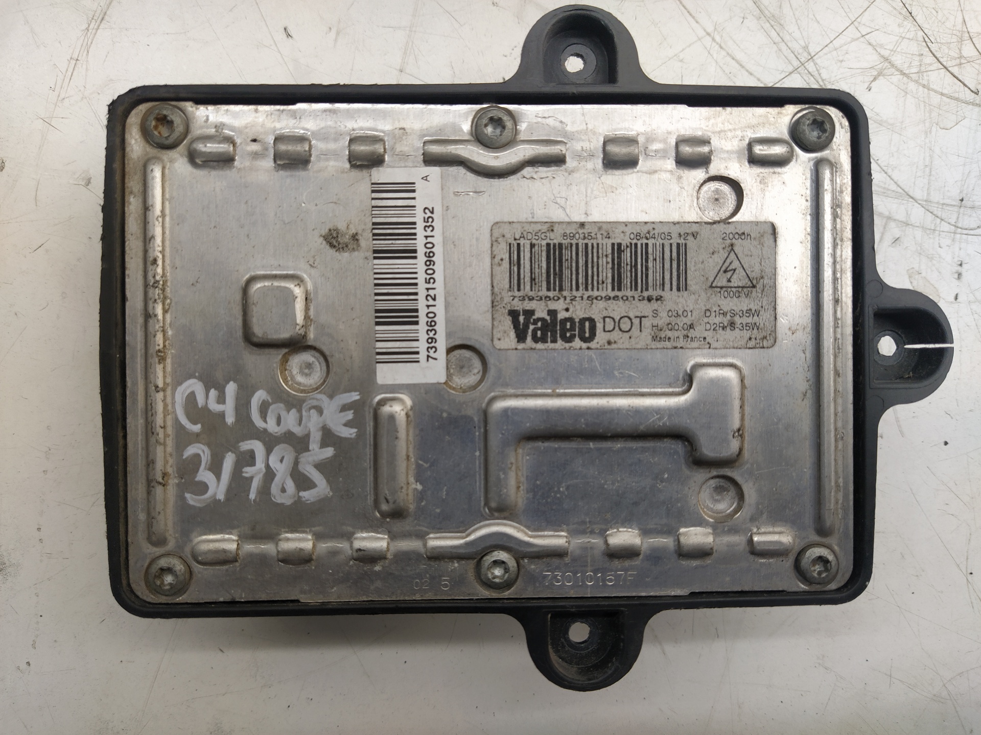 CITROËN C4 1 generation (2004-2011) Xenon Light Control Unit 89035114 23094090