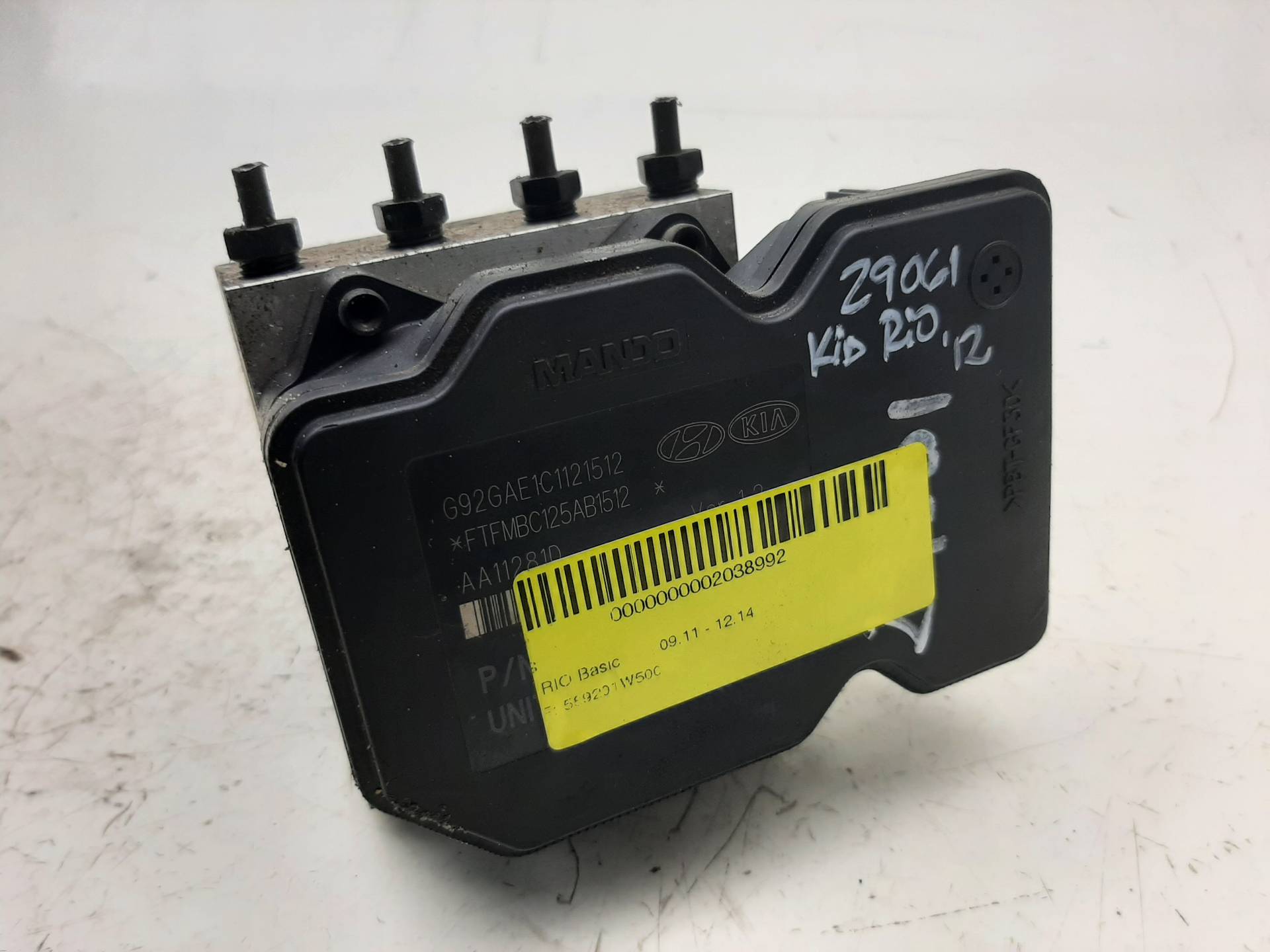 KIA Rio 3 generation (2011-2017) ABS Pump 589201W500 18580423