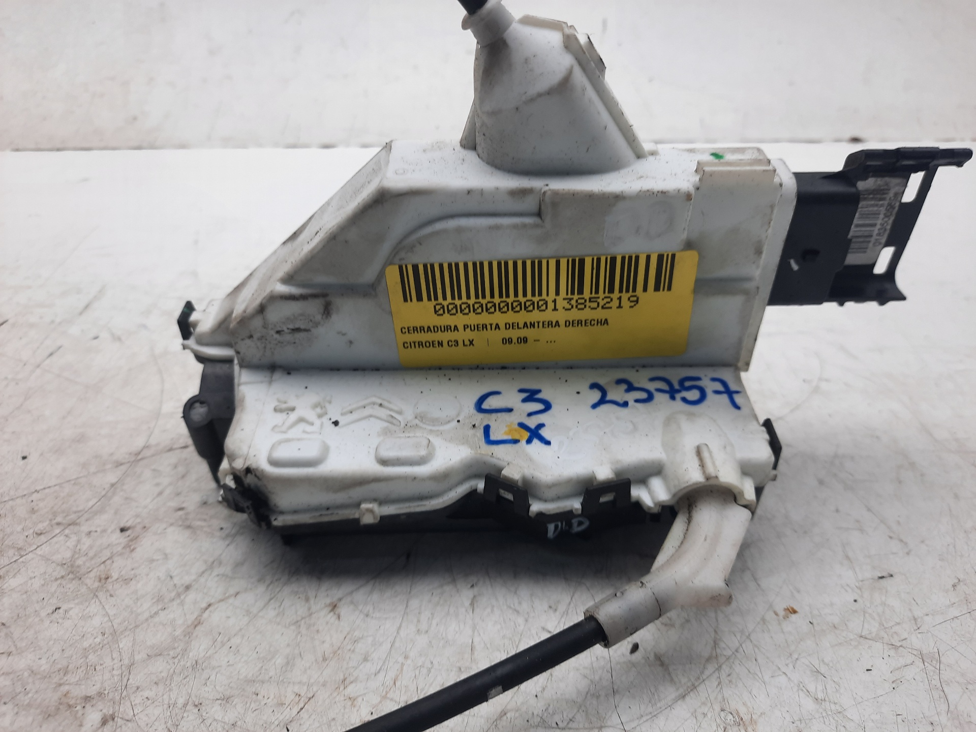 CITROËN C1 1 generation (2005-2016) Front Right Door Lock 006246,6072W184517 18459236