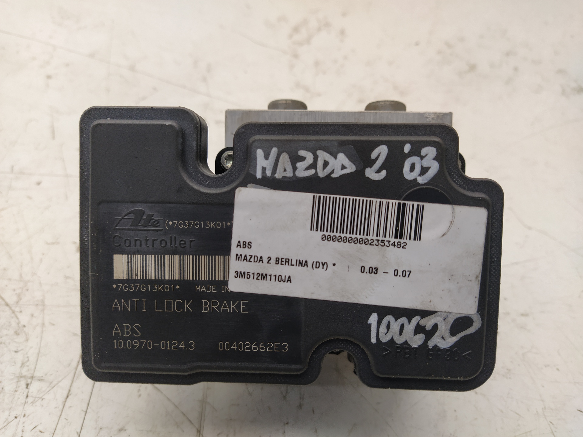MAZDA 2 1 generation (2003-2007) ABS pumpe 3M512M110JA 24028169