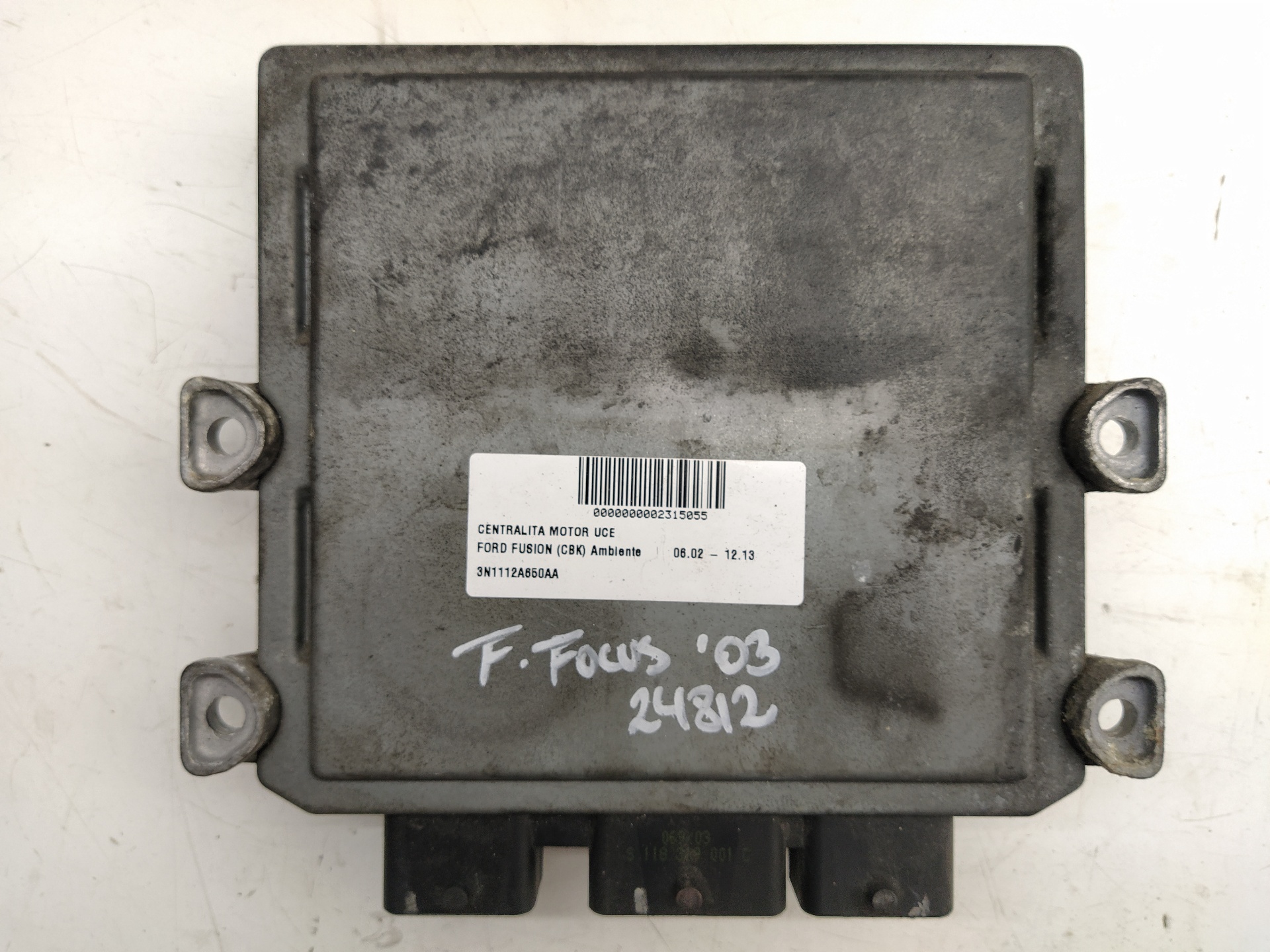 FORD Fusion 1 generation (2002-2012) Engine Control Unit ECU 3N1112A650AA, 5WS40070AT 22548157