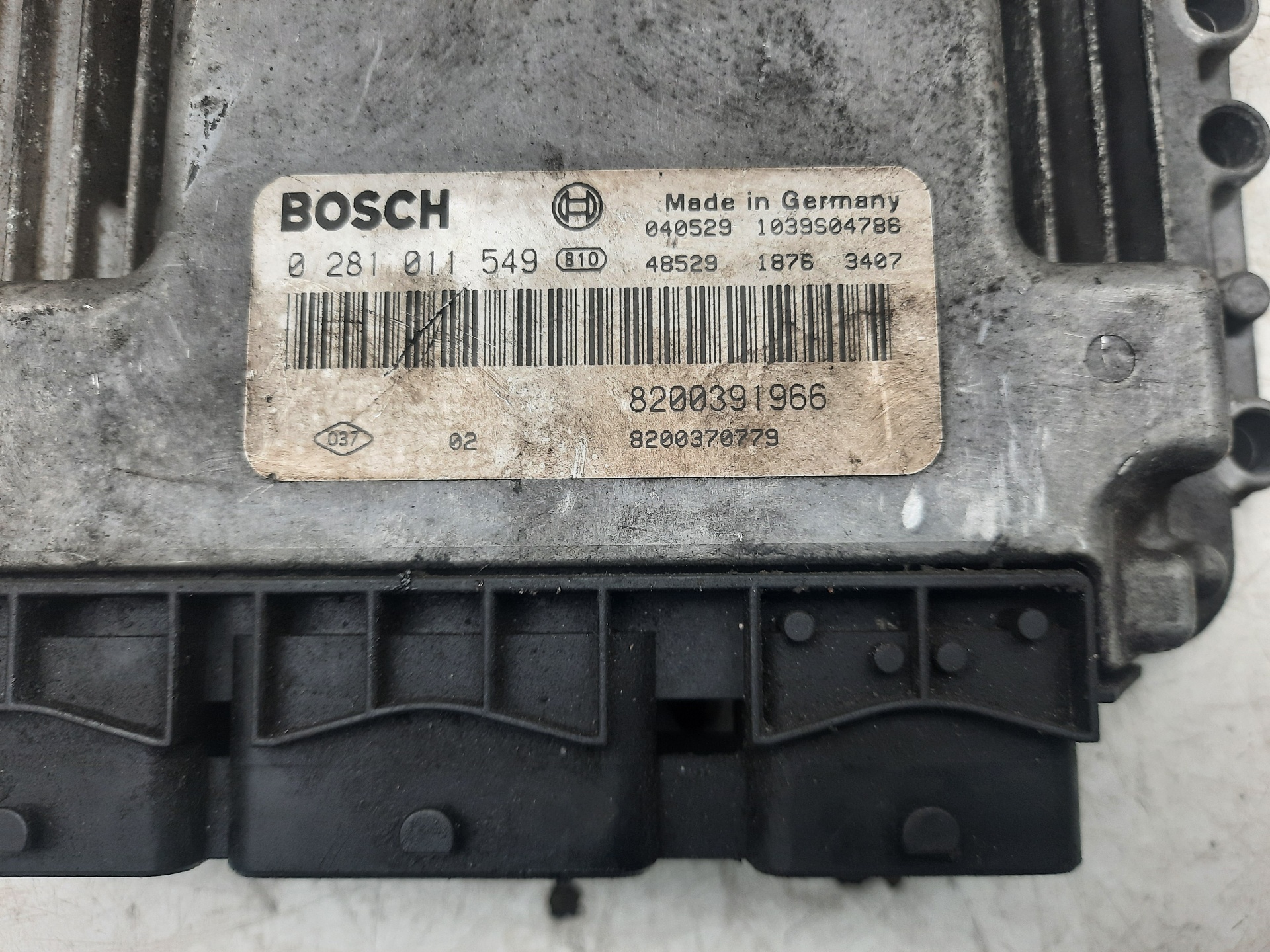 DODGE Scenic 2 generation (2003-2010) Engine Control Unit ECU 0281011549, 0281011549 18608927