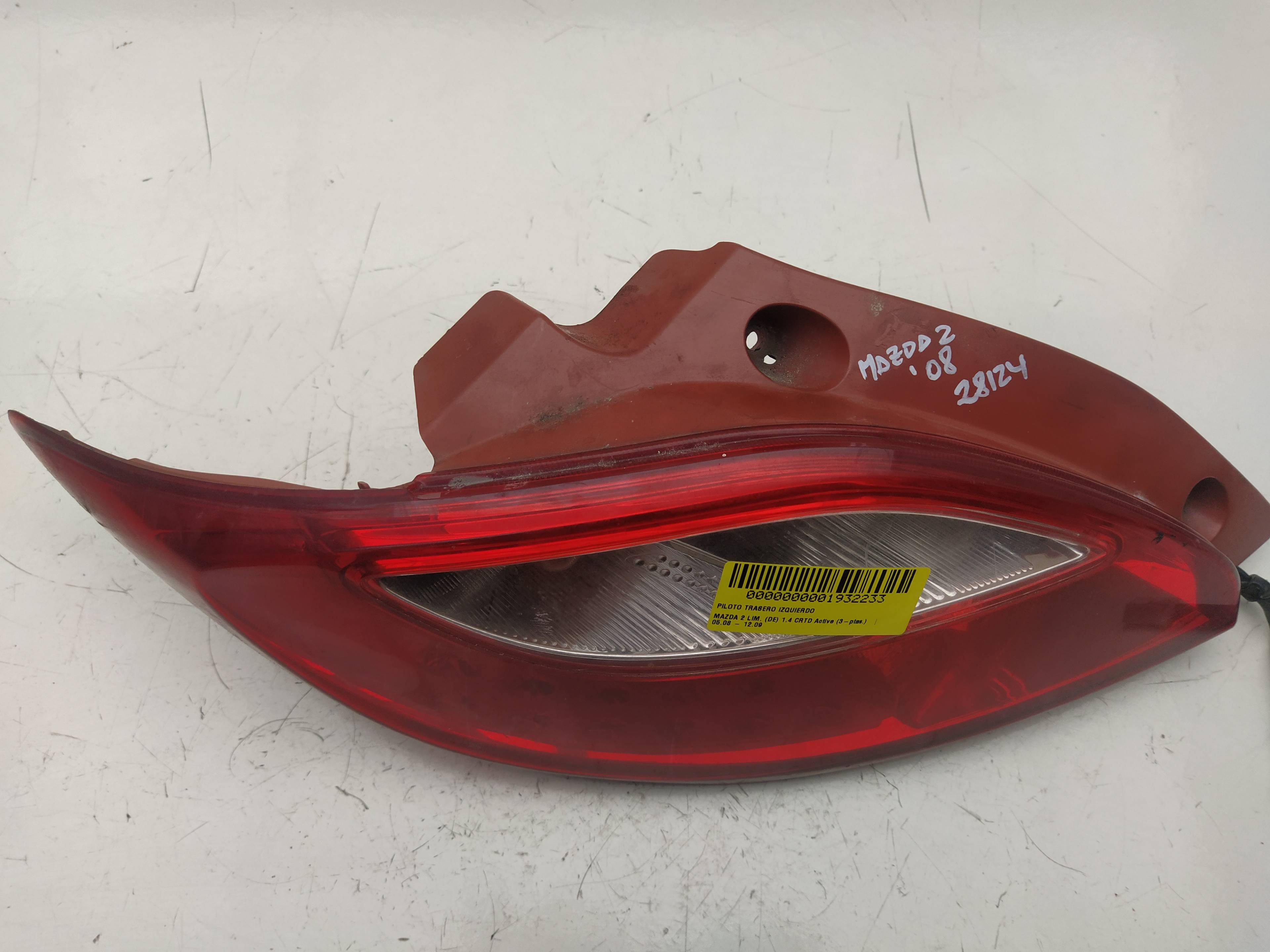 MAZDA 2 2 generation (2007-2014) Rear Left Taillight D65151160 22282323