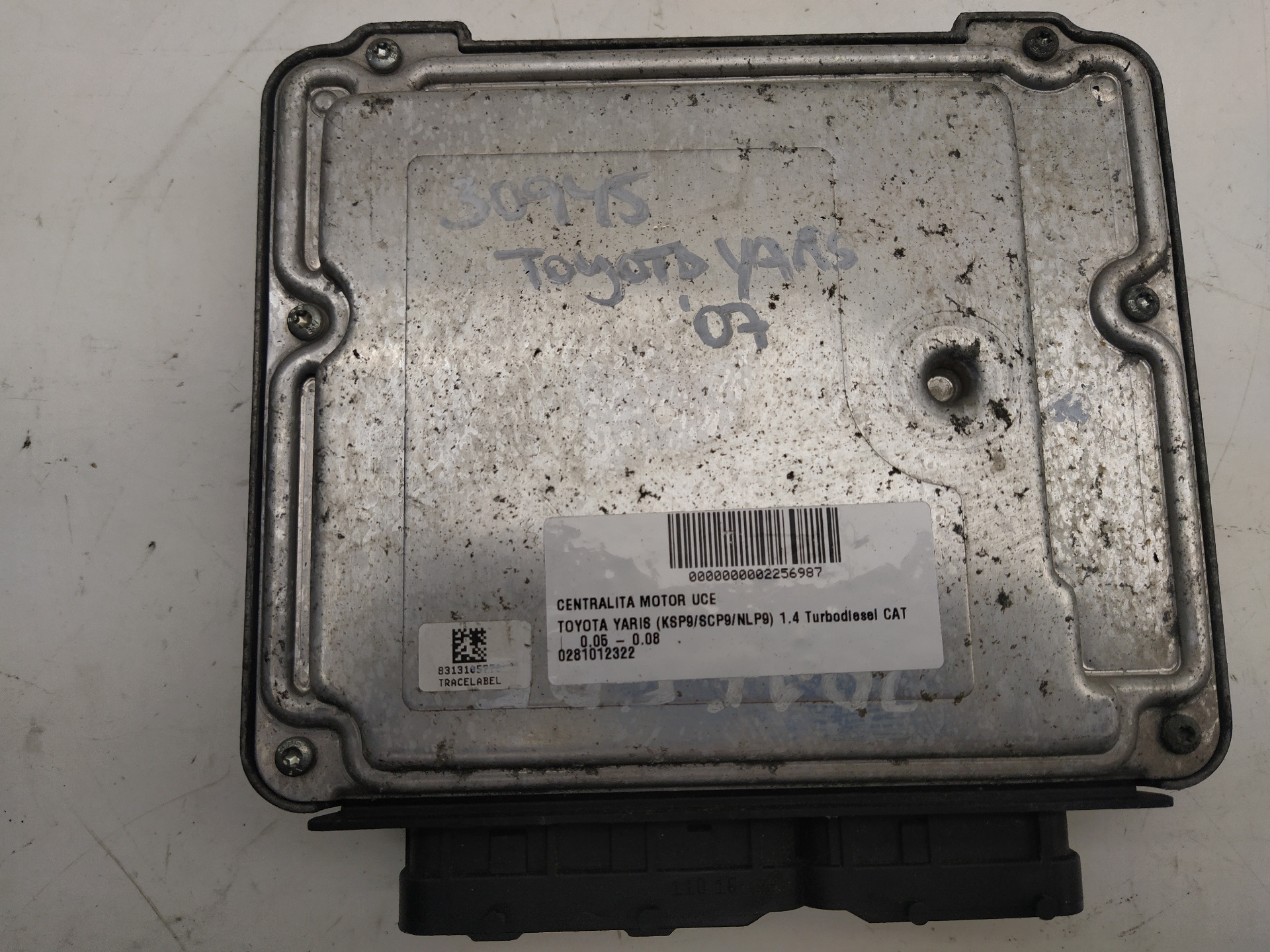 TOYOTA Yaris 2 generation (2005-2012) Calculateur d'unité de commande du moteur 0281012322, 896610D450 23685386