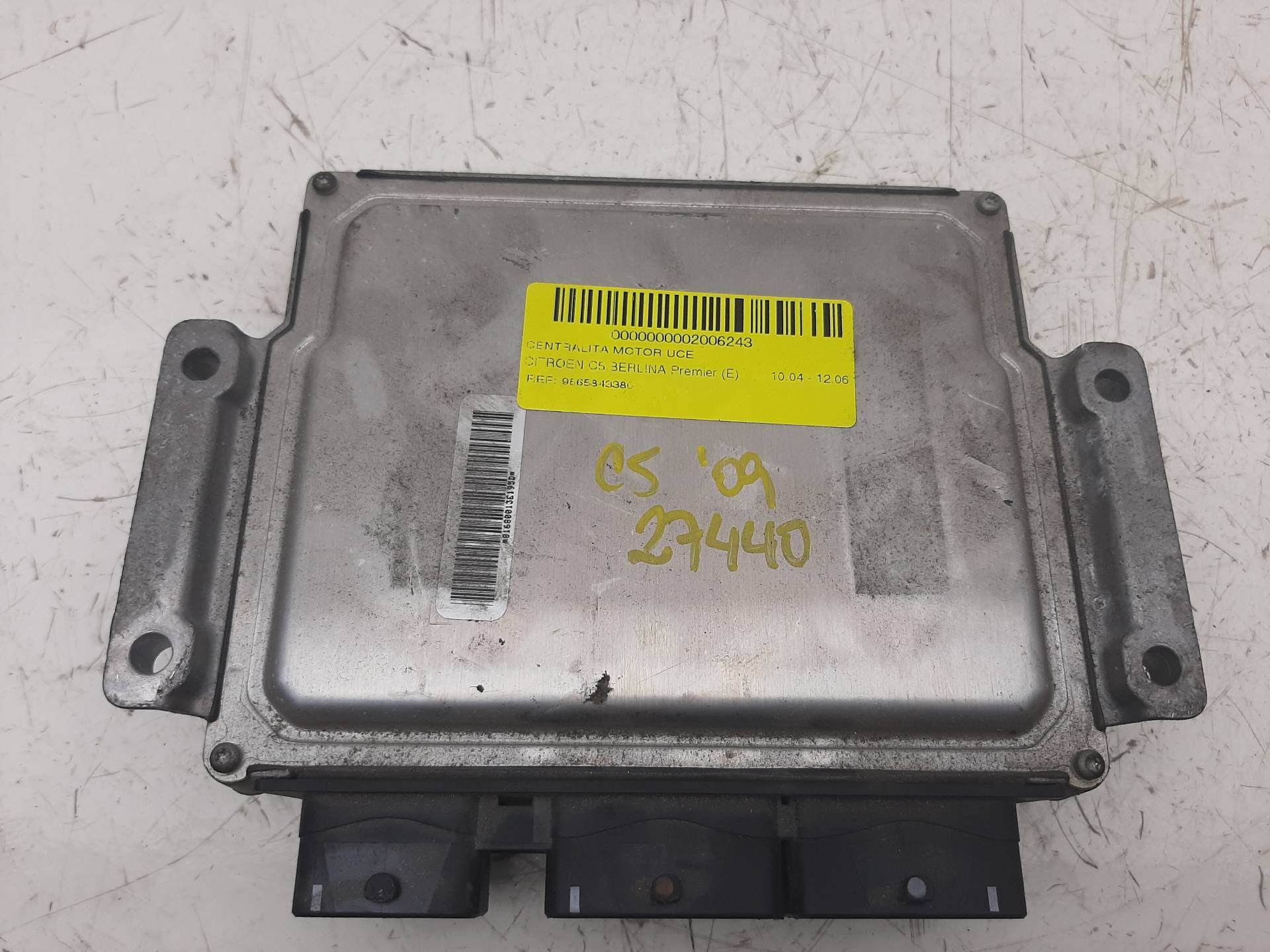 CADILLAC C5 1 generation (2001-2008) Engine Control Unit ECU 9665843380,9663548180 18574938